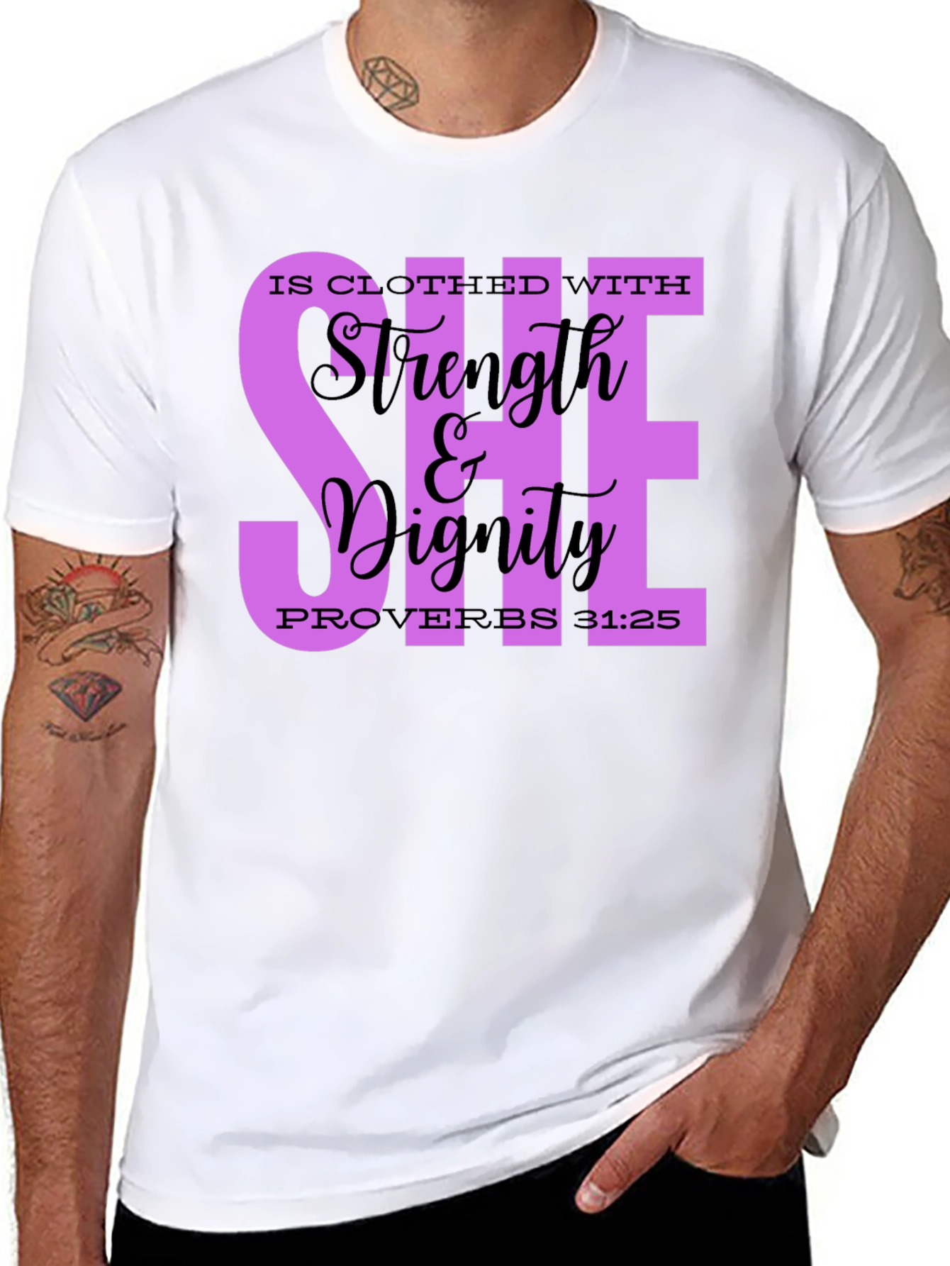 Strength & Dignity Womens Christian T-Shirt