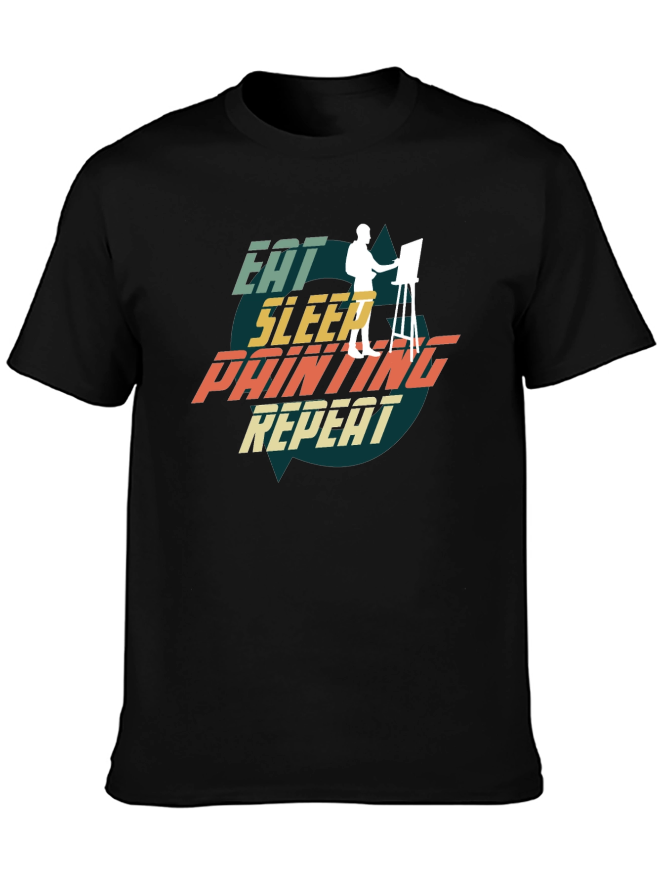Eat Sleep Painting Repeat Graphic Tee