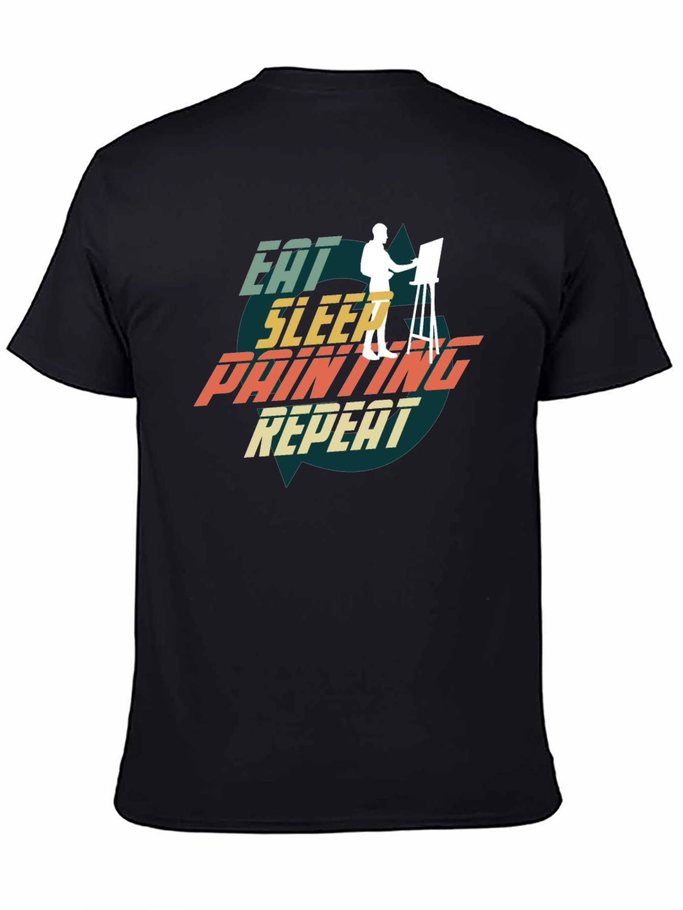 Eat Sleep Painting Repeat Graphic Tee