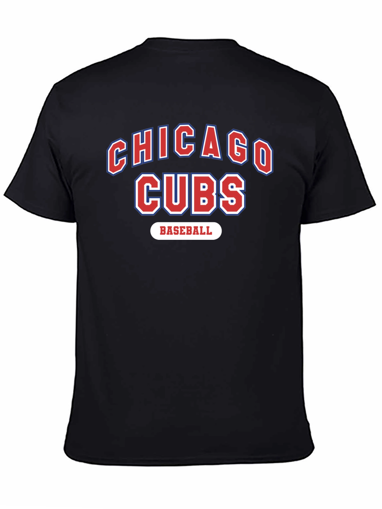 Chicago Cubs Baseball Black T-Shirt