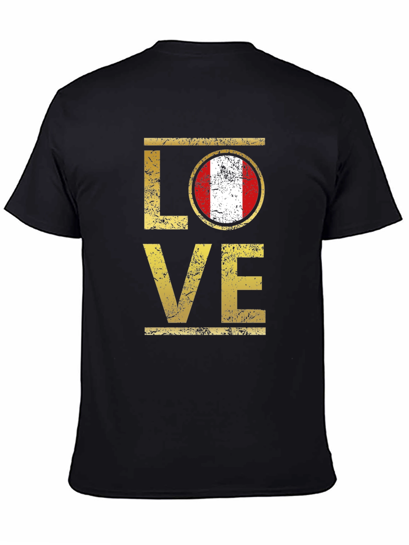 Peru Flag Love T-Shirt