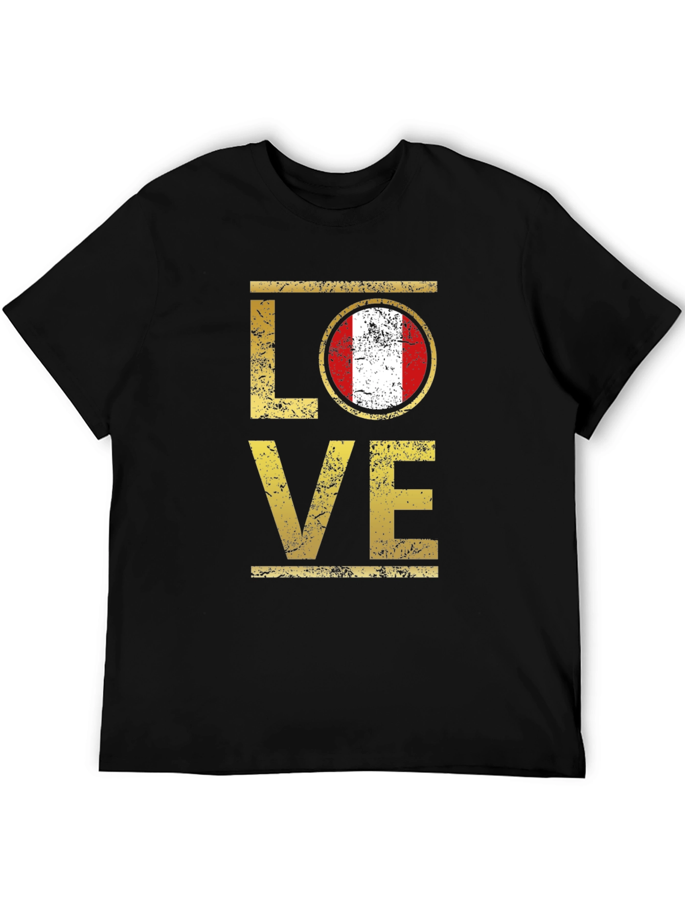 Peru Flag Love T-Shirt