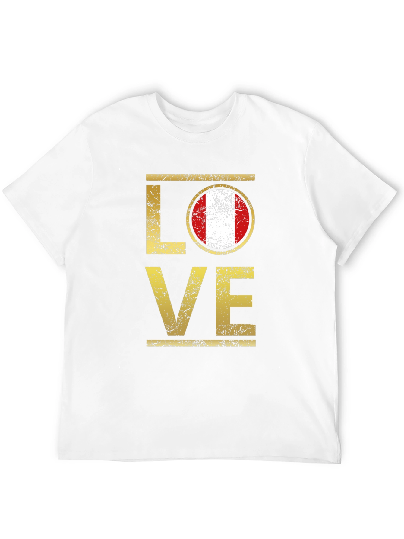 Peru Flag Love T-Shirt