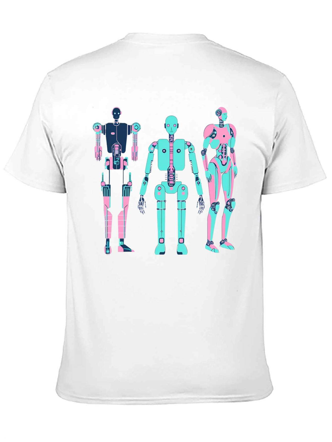 Retro Robot T-Shirt - Black Graphic Tee