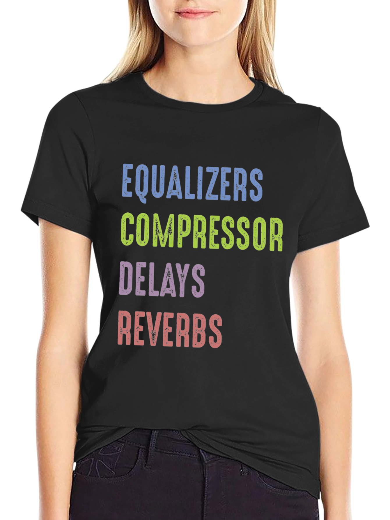 Equalizers Compressor Delays Reverbs Black Tee
