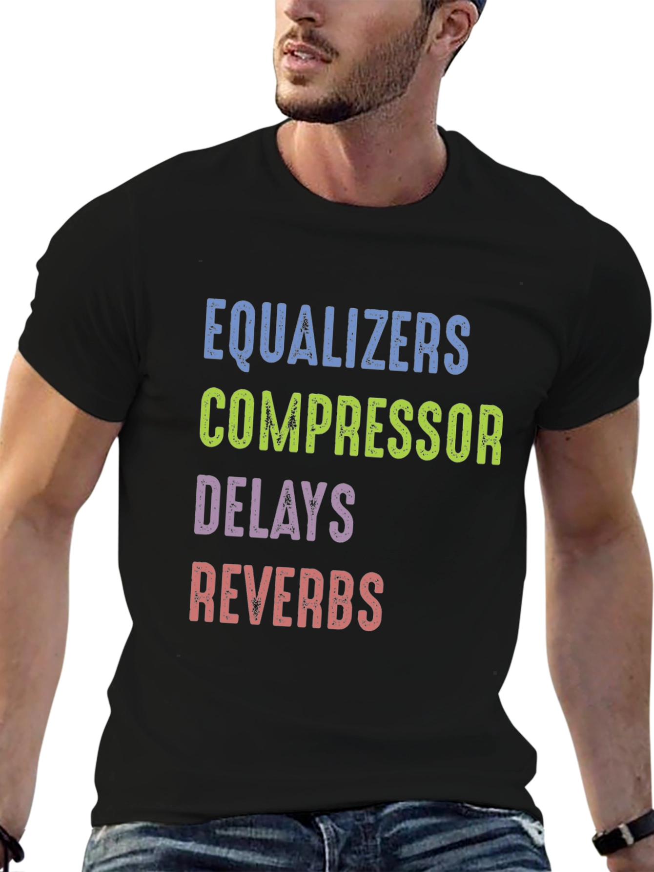 Equalizers Compressor Delays Reverbs Black Tee