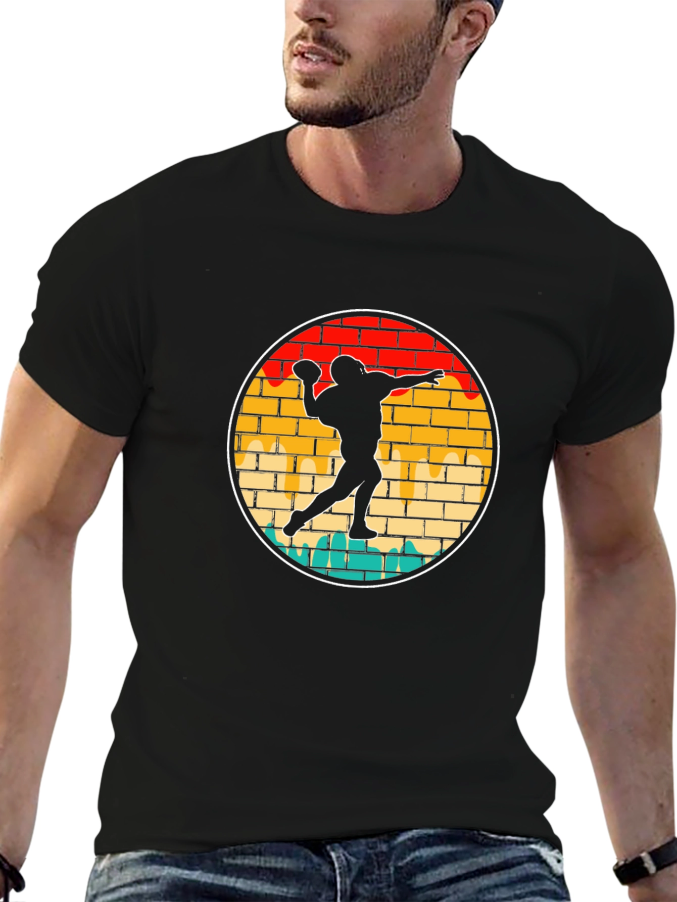 Football Thrower Graphic Tee