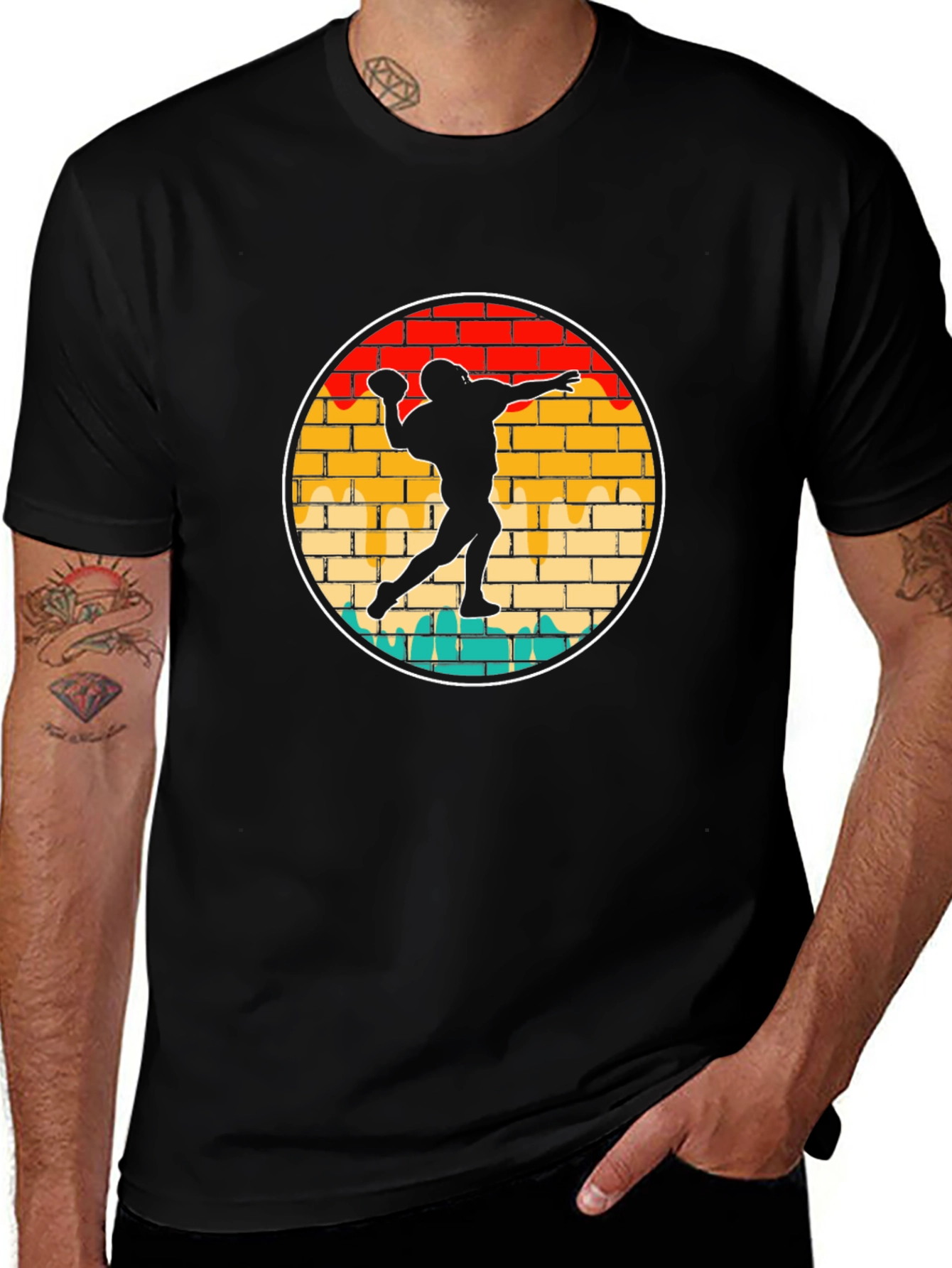 Football Thrower Graphic Tee