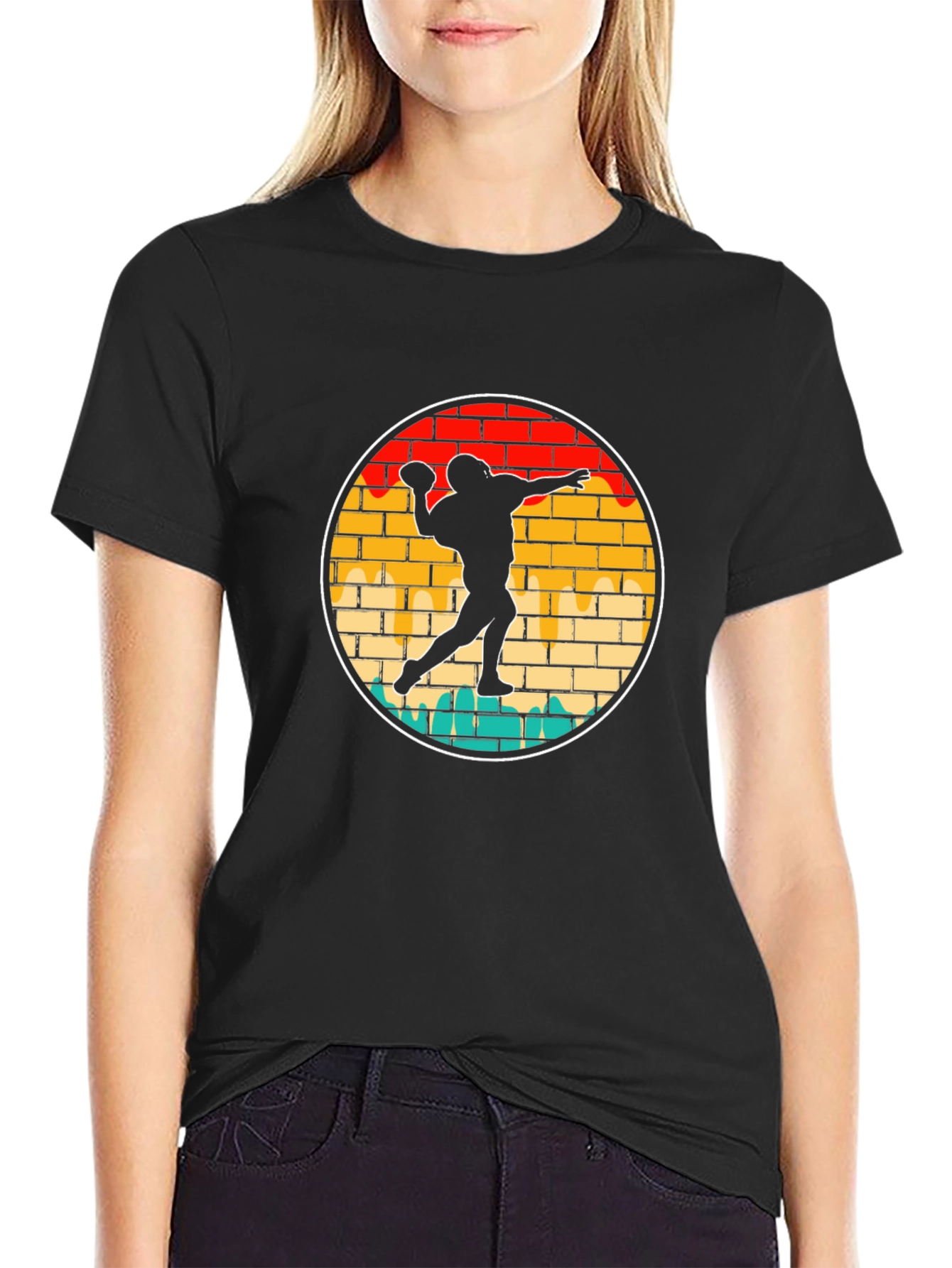 Football Thrower Graphic Tee