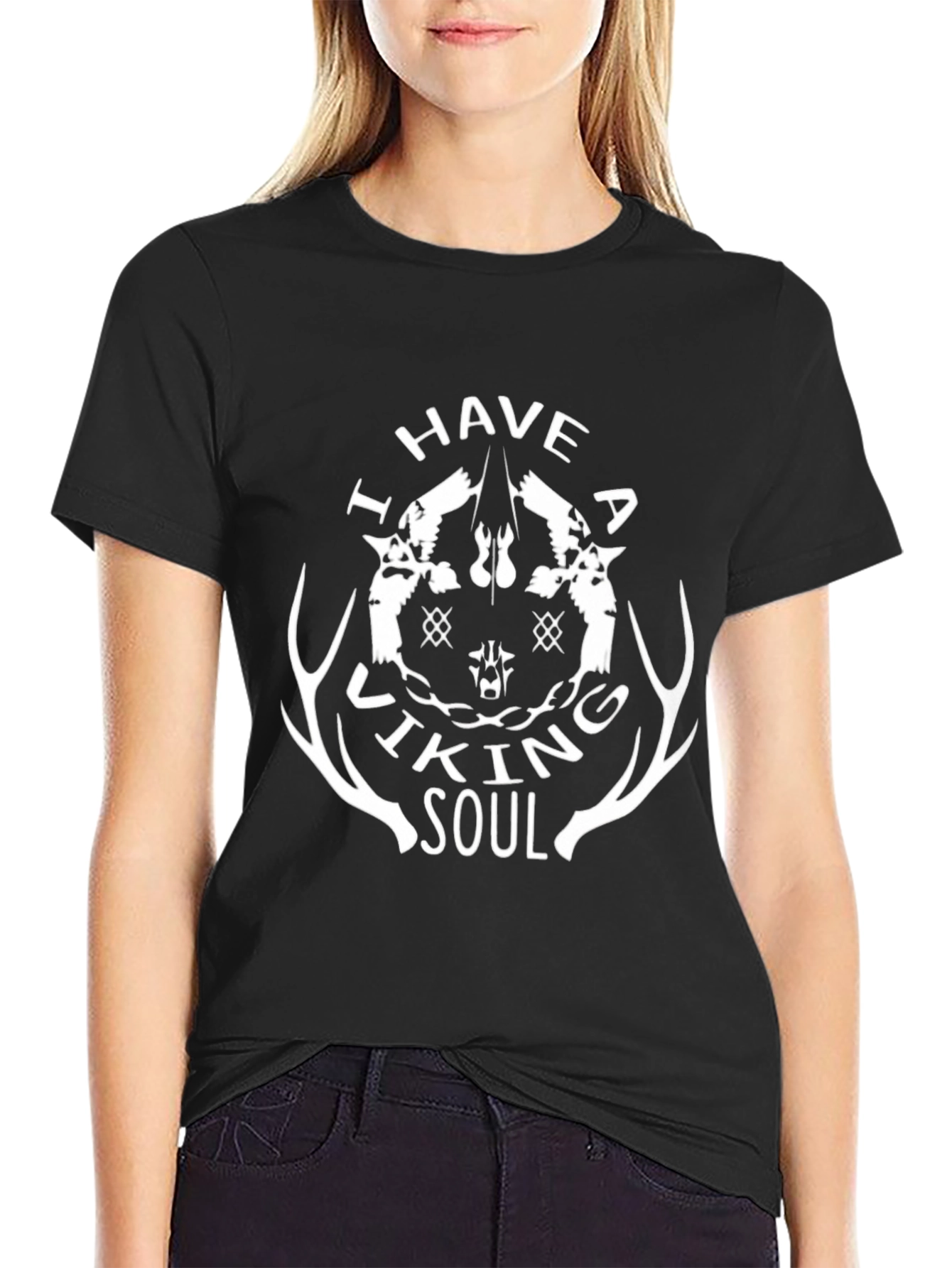 Viking Soul Graphic T-Shirt - Mens Black Tee