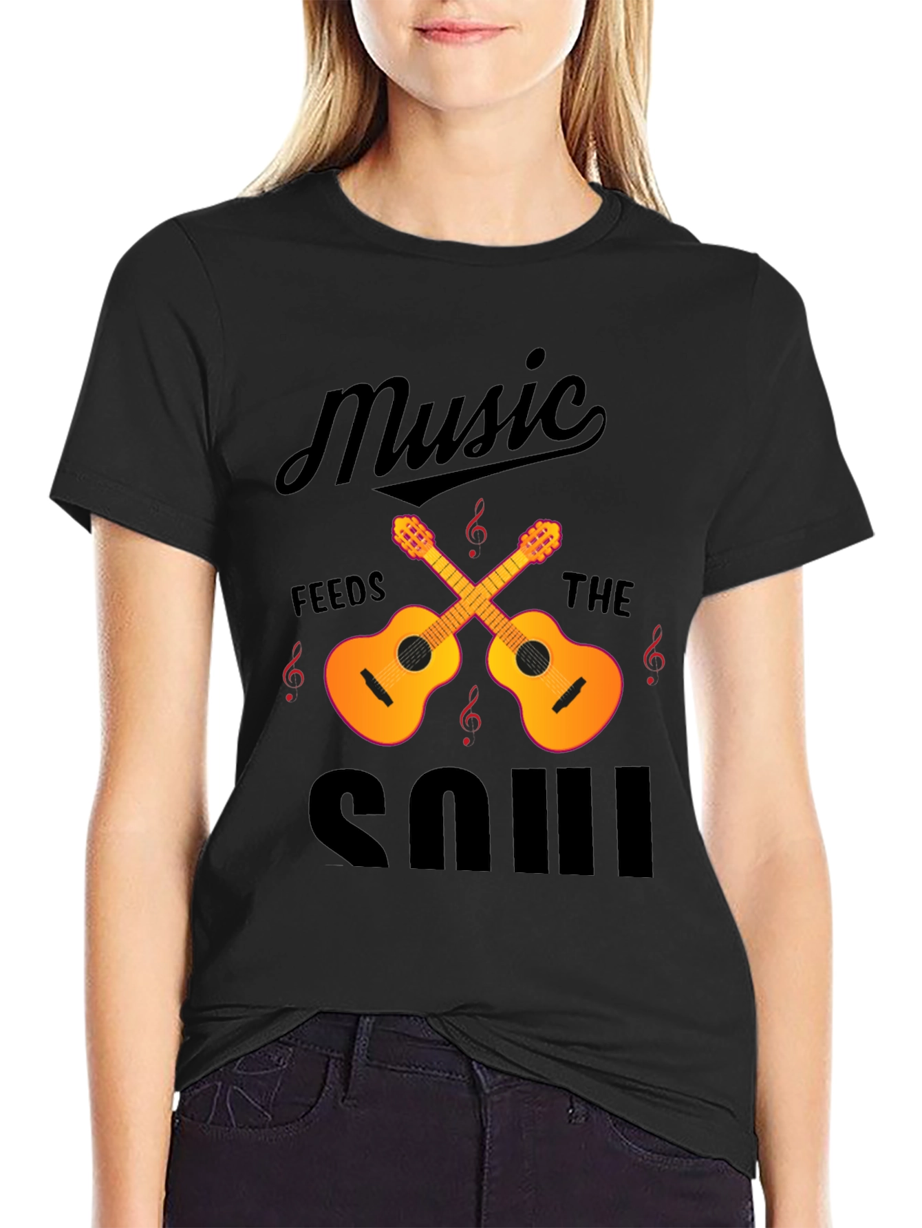 Music Feeds the Soul Graphic Tee
