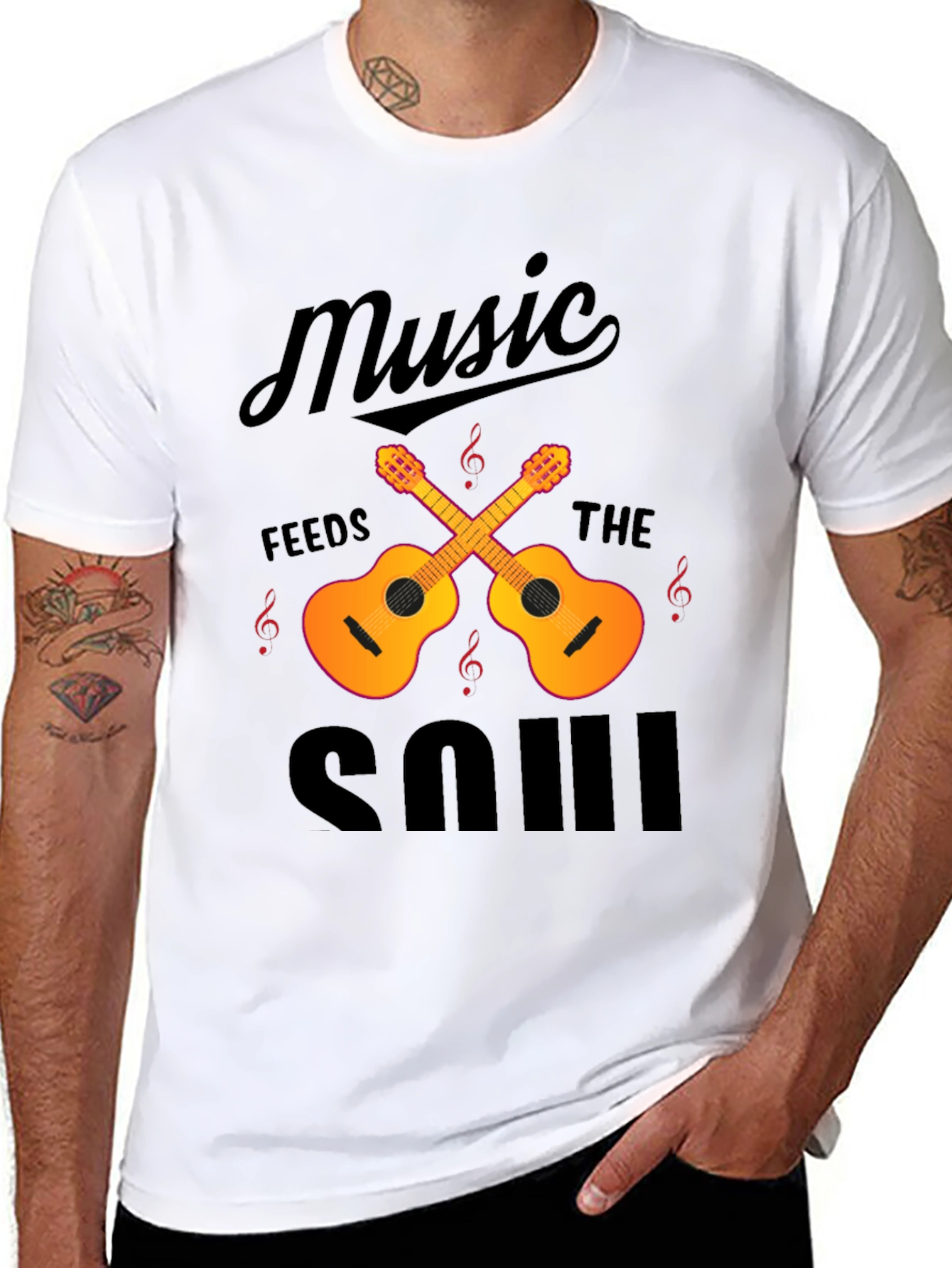 Music Feeds the Soul Graphic Tee