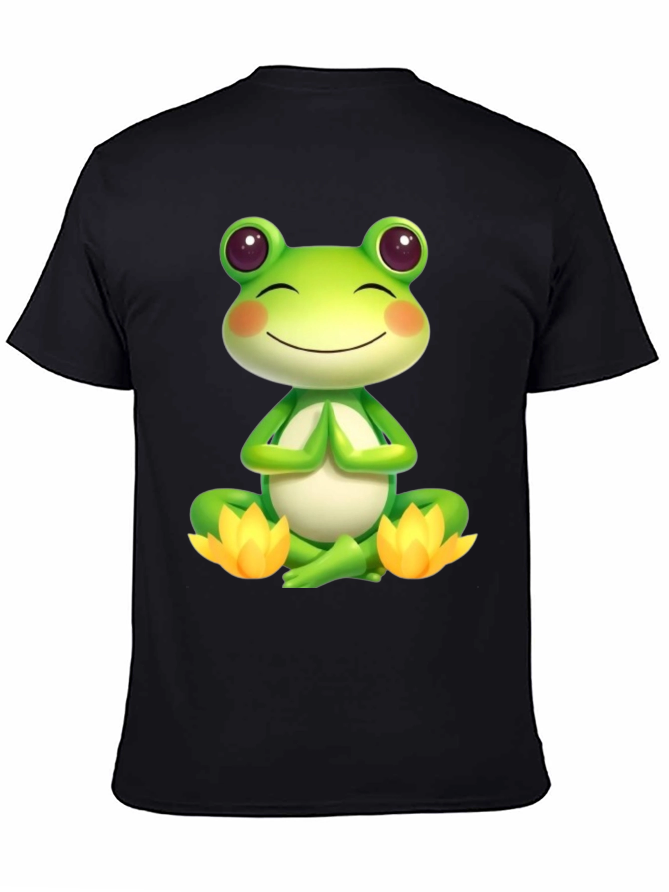 Meditating Frog T-Shirt - Zen Vibes