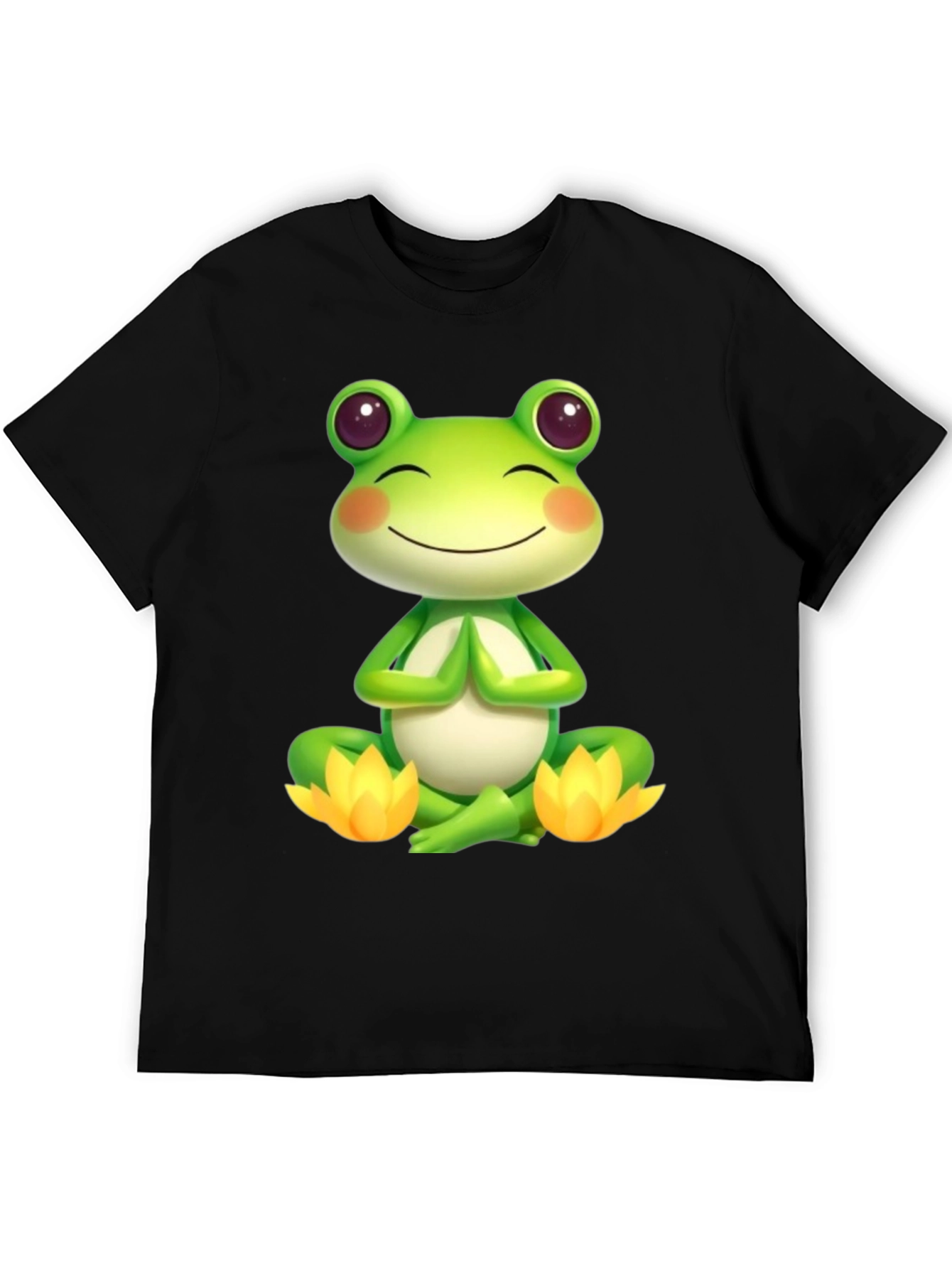 Meditating Frog T-Shirt - Zen Vibes
