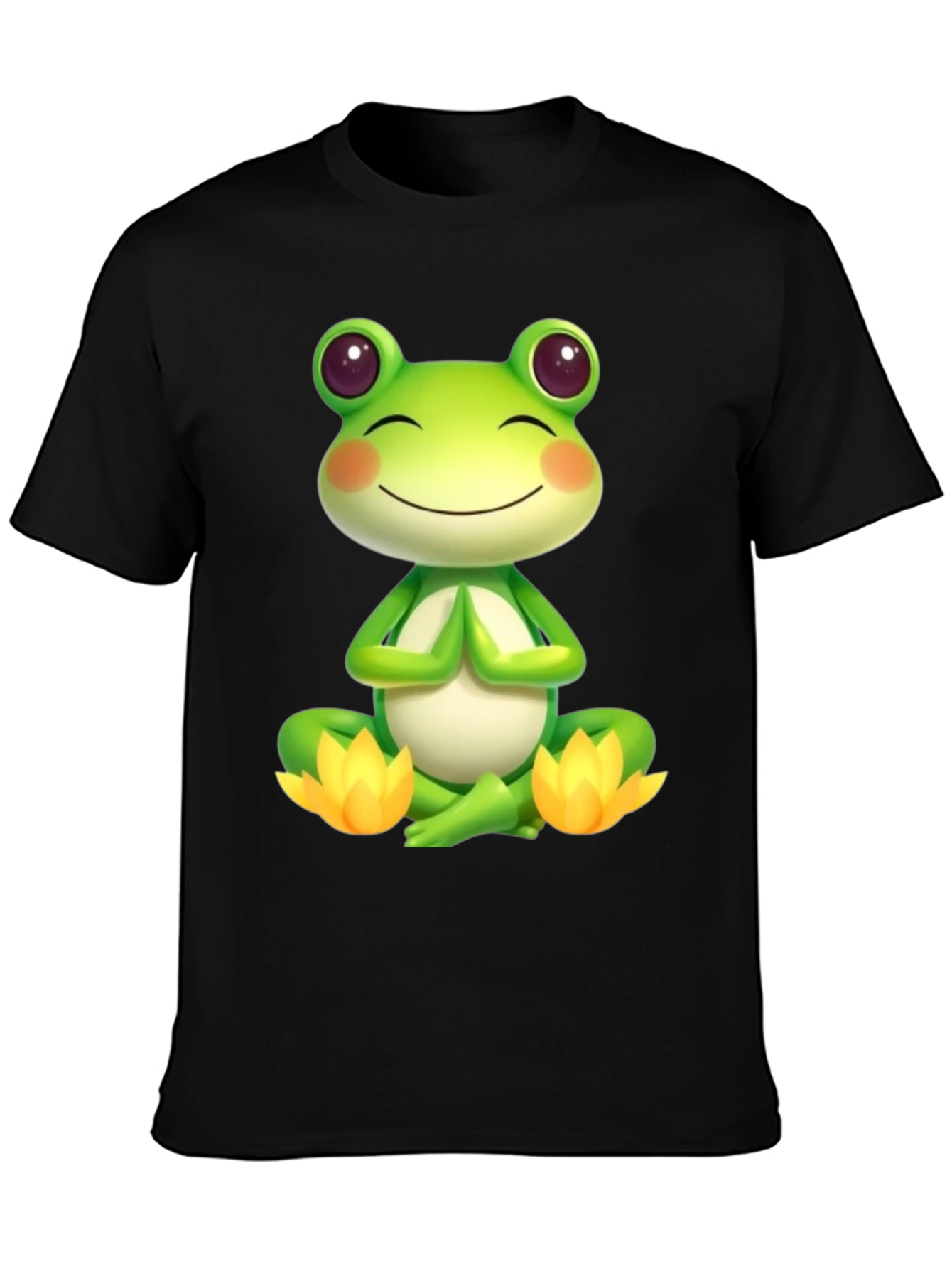 Meditating Frog T-Shirt - Zen Vibes