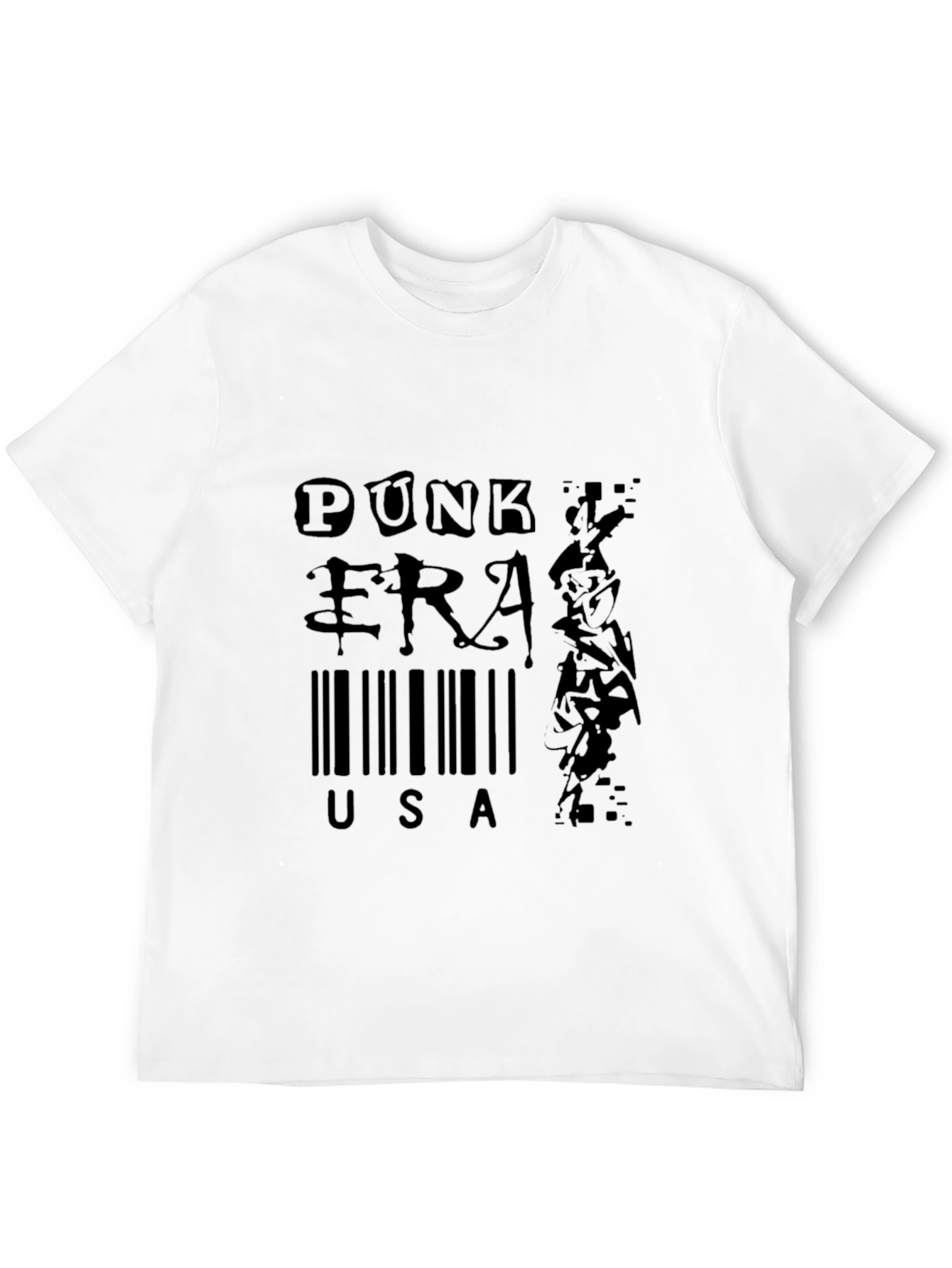 Punk Era USA Black Graphic T-Shirt