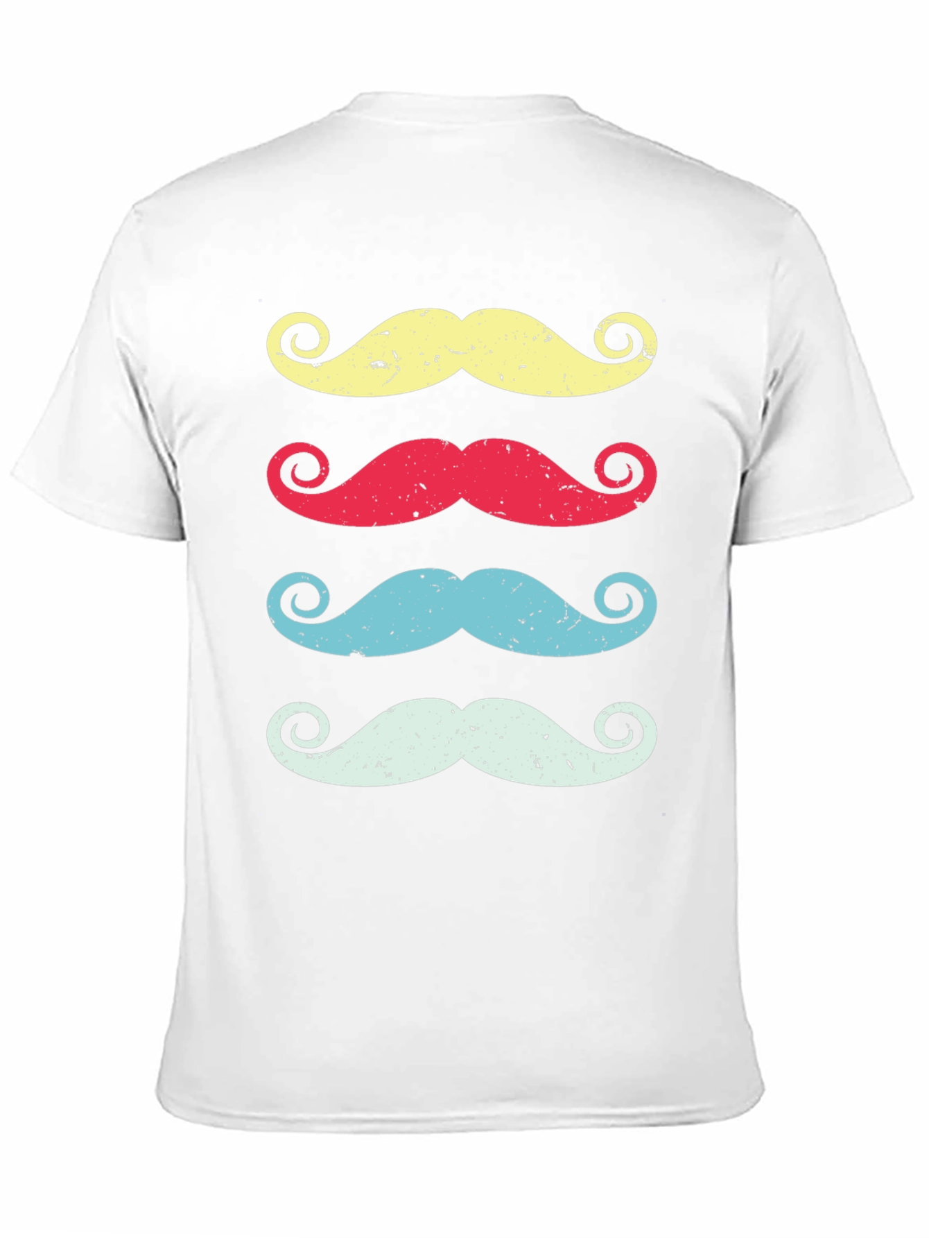 Retro Mustache Graphic Tee - Funky & Stylish