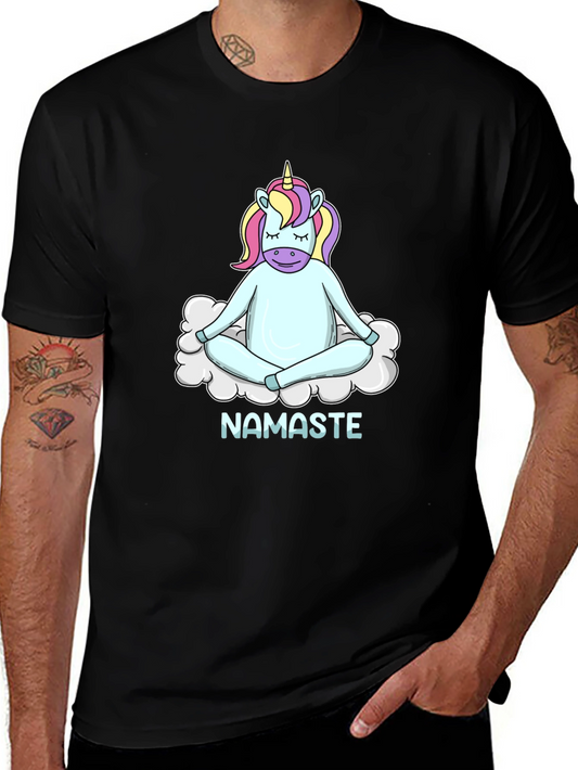 Namaste Unicorn Graphic Tee - Relaxed Fit