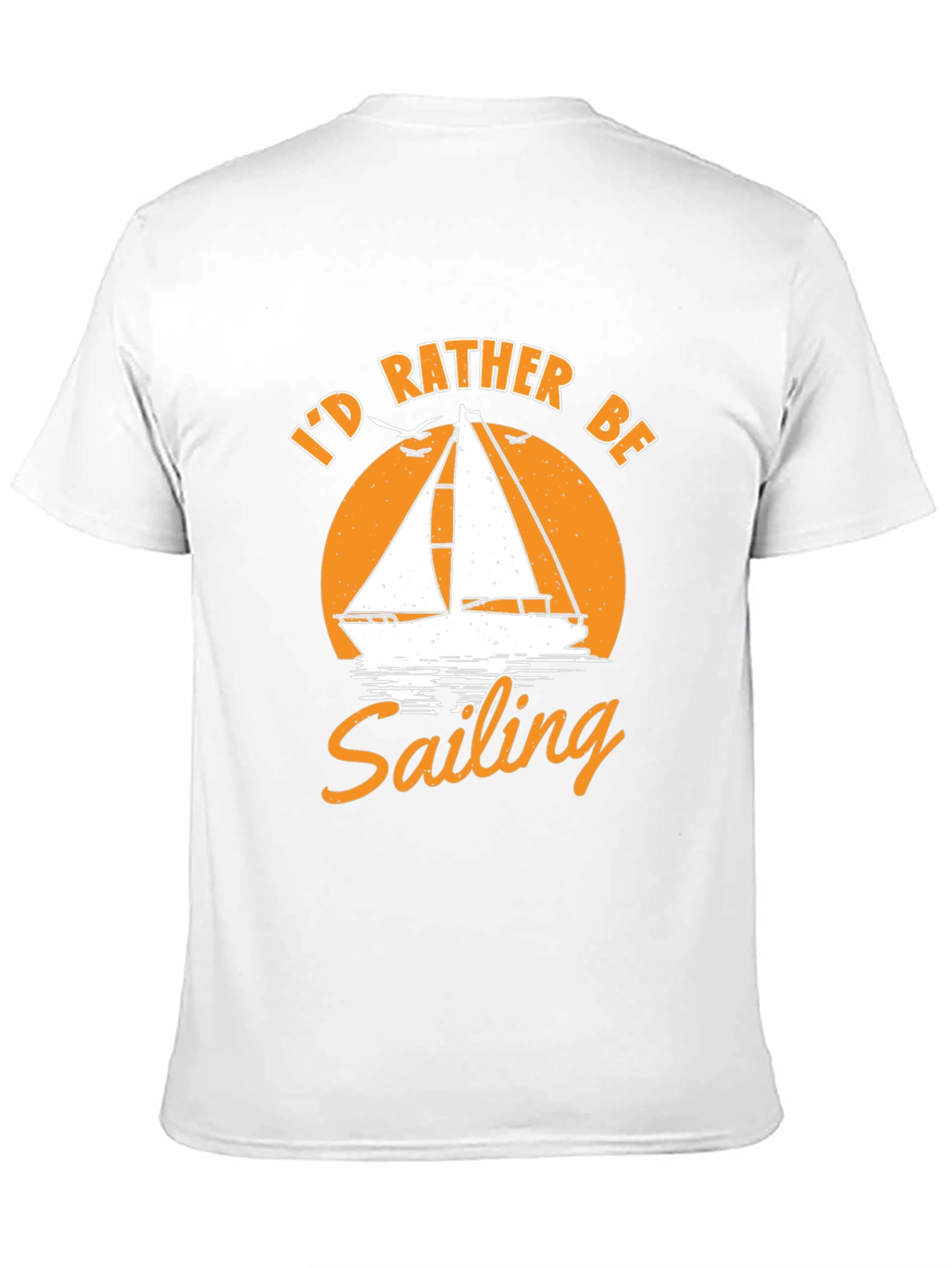 Id Rather Be Sailing Black T-Shirt