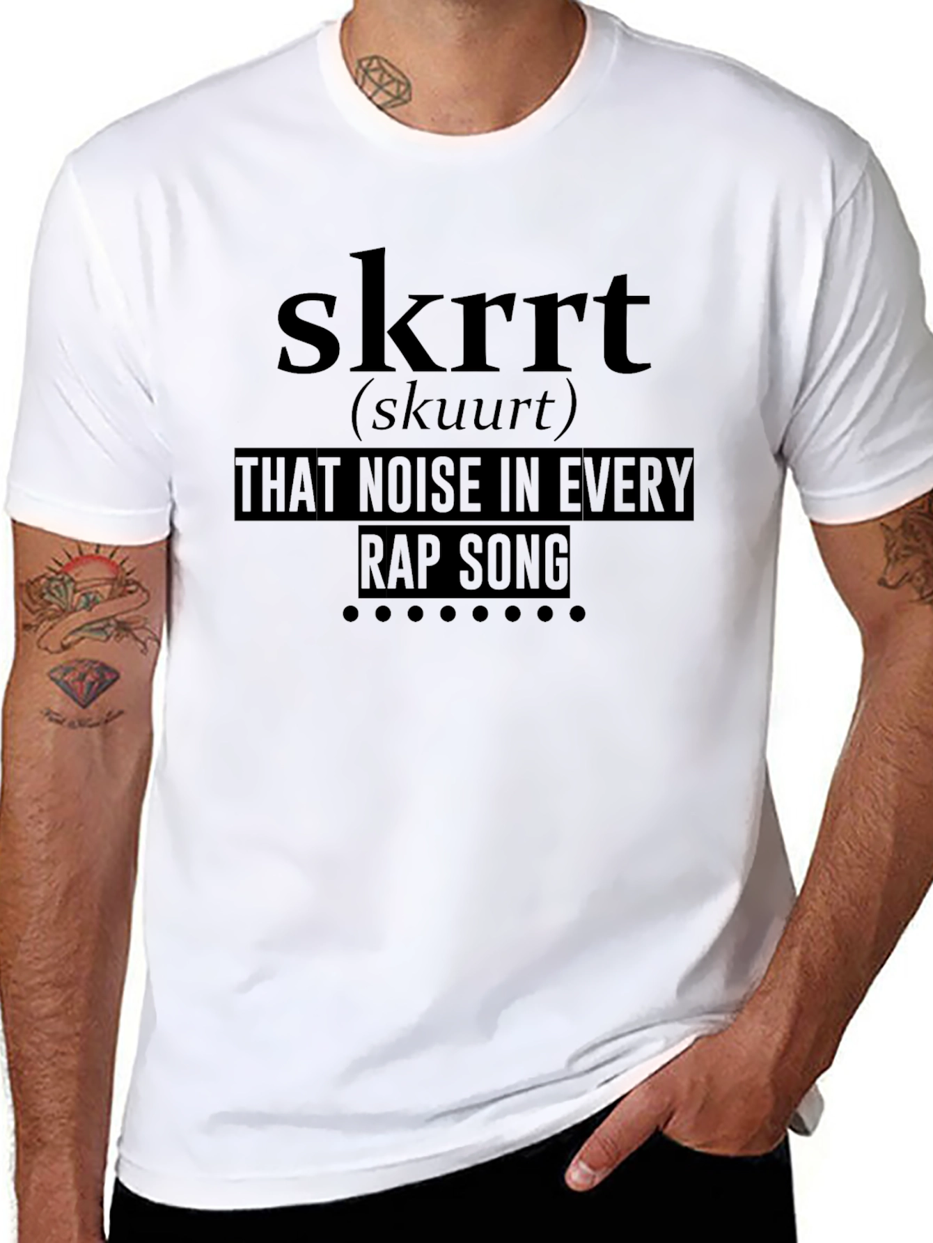 Skrrt Rap Song T-Shirt - Trendy Musician Tee