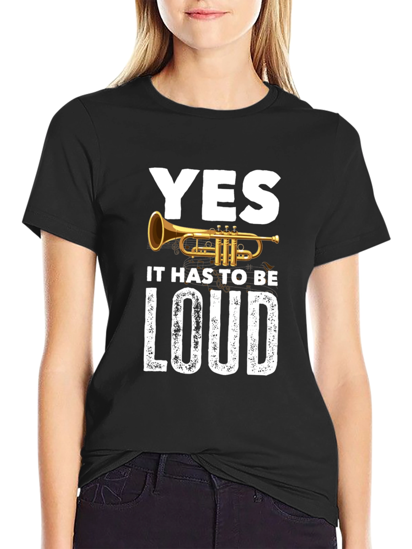 Yes Loud Trumpet Graphic T-Shirt