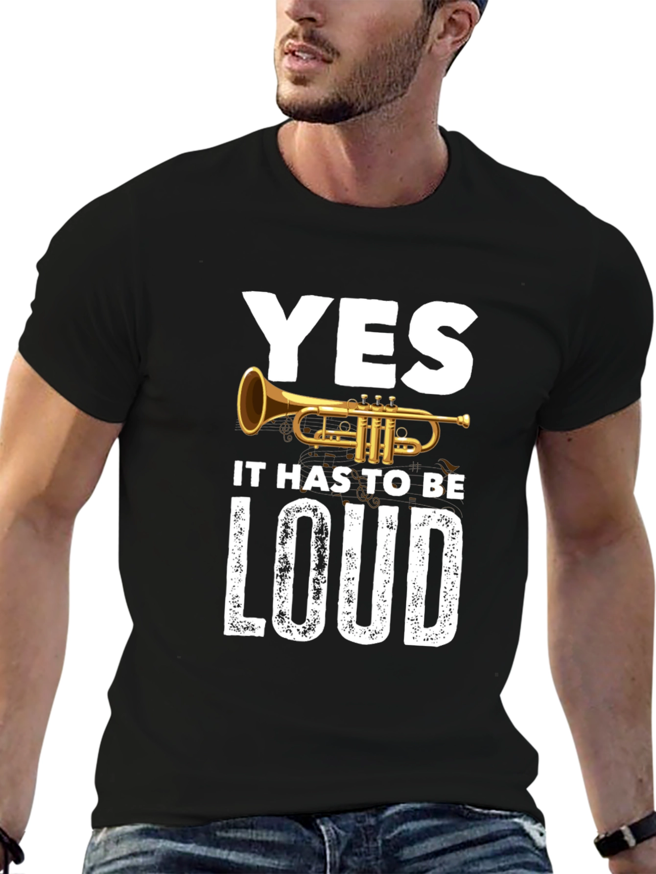 Yes Loud Trumpet Graphic T-Shirt