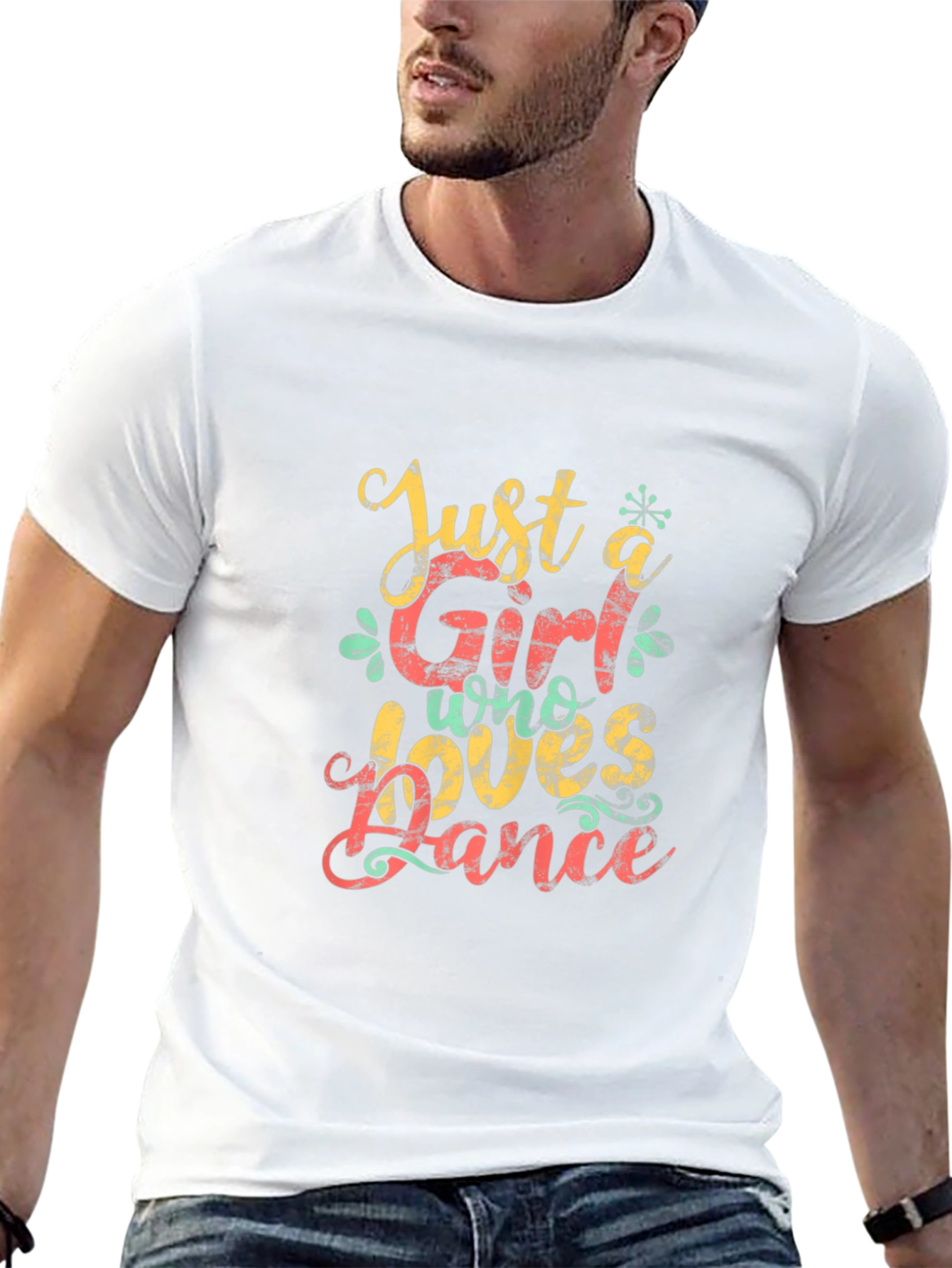 Just A Girl Who Loves Dance T-Shirt - Black