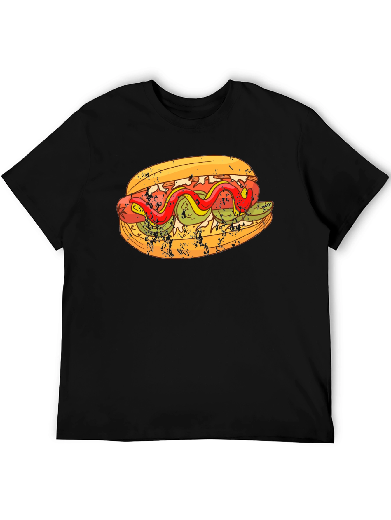 Hot Dog Graphic T-Shirt - Foodie Fashion Tee