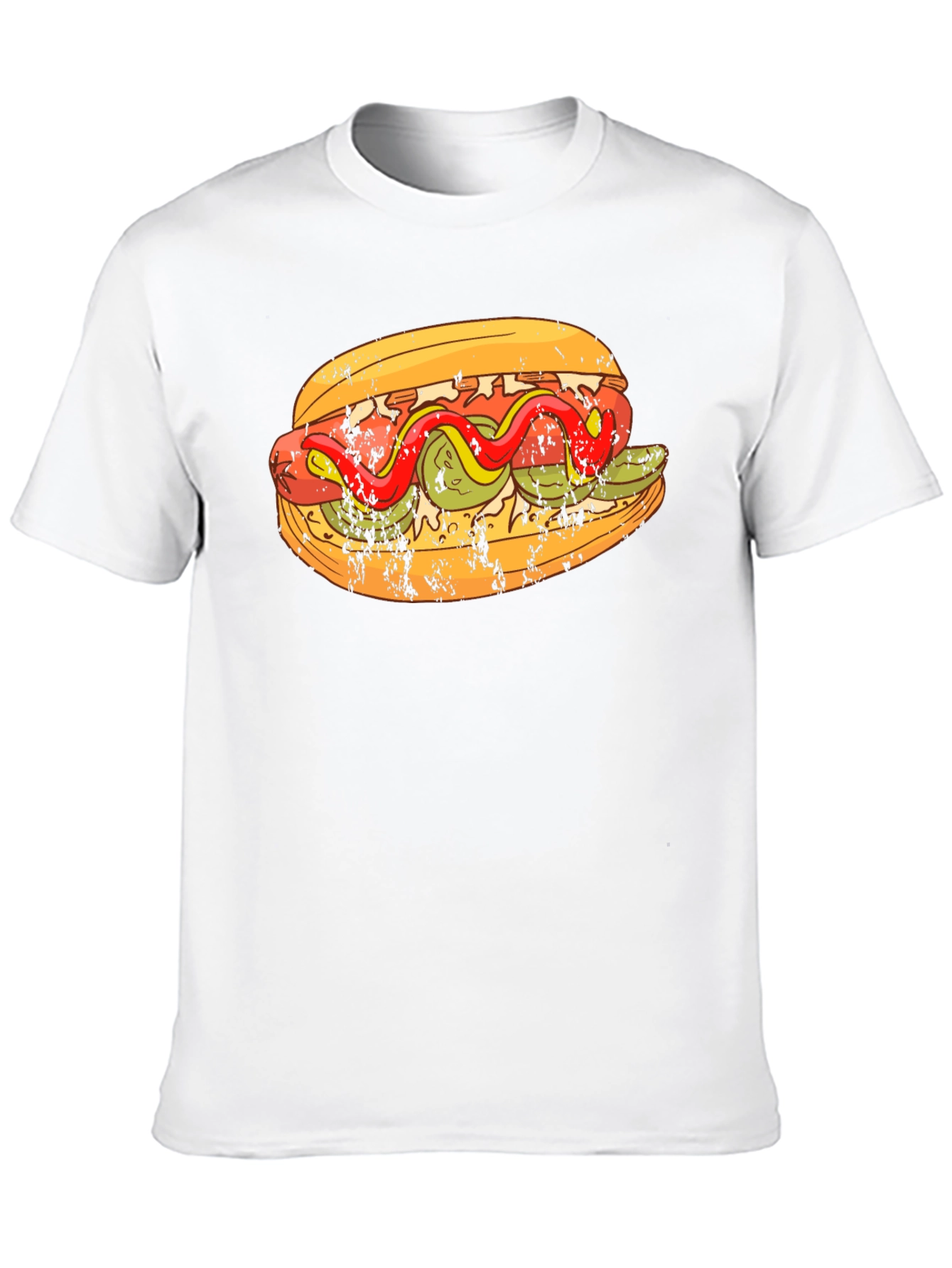 Hot Dog Graphic T-Shirt - Foodie Fashion Tee