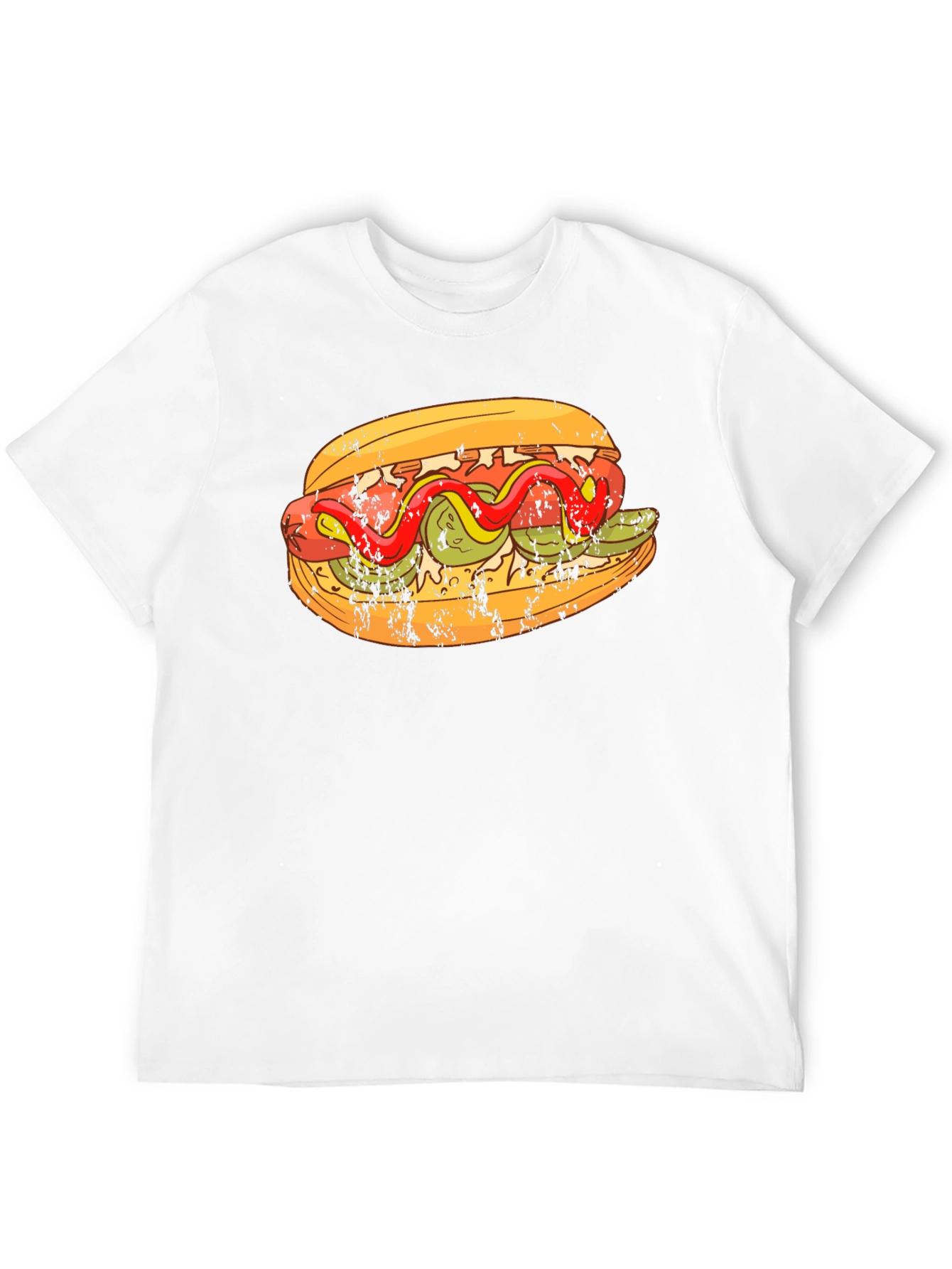 Hot Dog Graphic T-Shirt - Foodie Fashion Tee