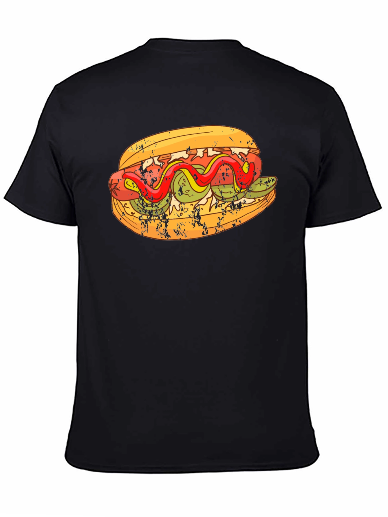 Hot Dog Graphic T-Shirt - Foodie Fashion Tee