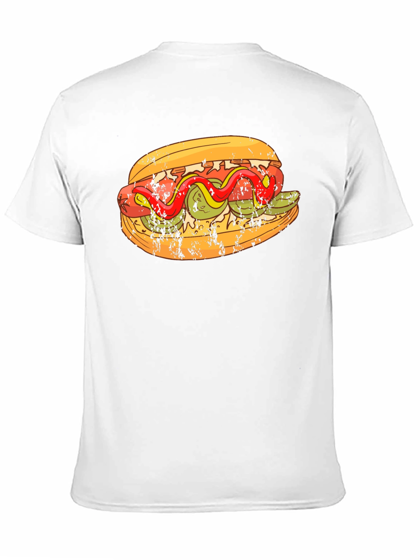 Hot Dog Graphic T-Shirt - Foodie Fashion Tee