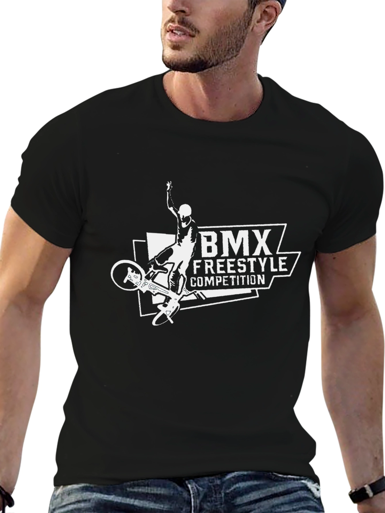 BMX Freestyle Competition Black T-Shirt