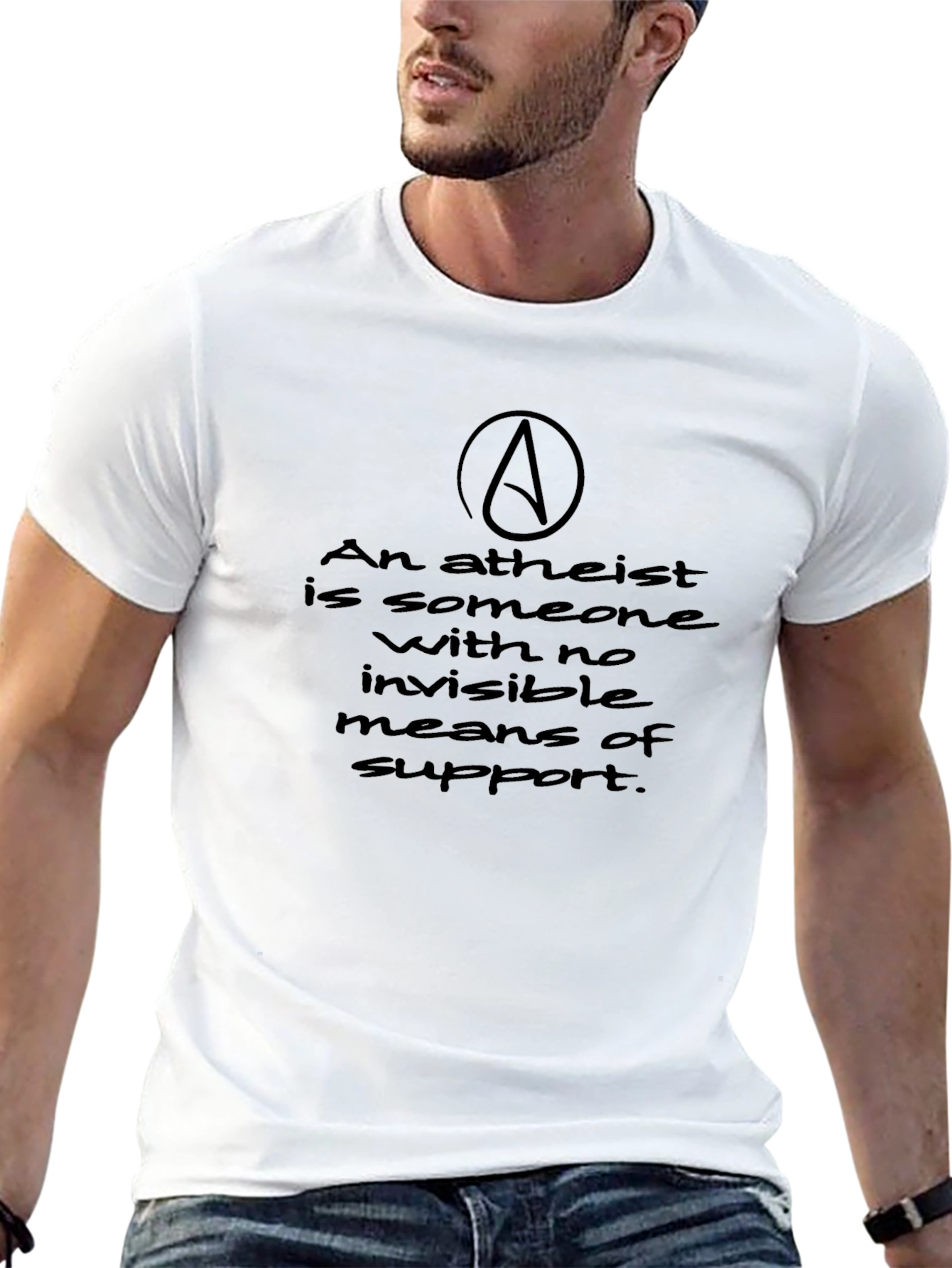 Atheist Quote T-Shirt - Dark Humor Tee