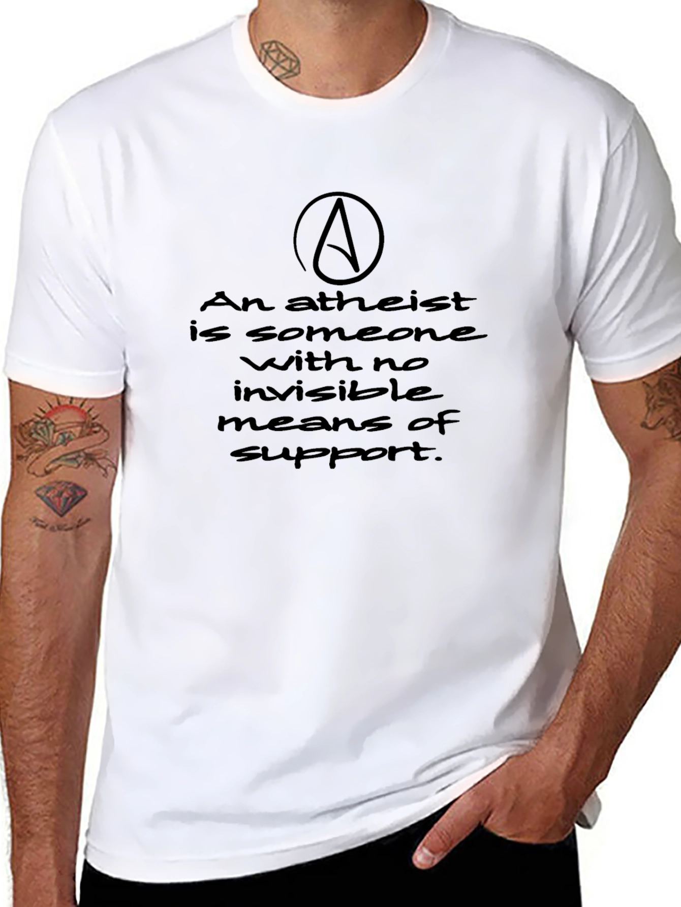 Atheist Quote T-Shirt - Dark Humor Tee