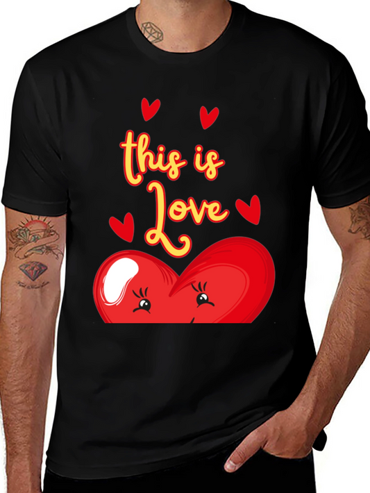 This is Love Graphic T-Shirt - Cute Valentines Day Tee