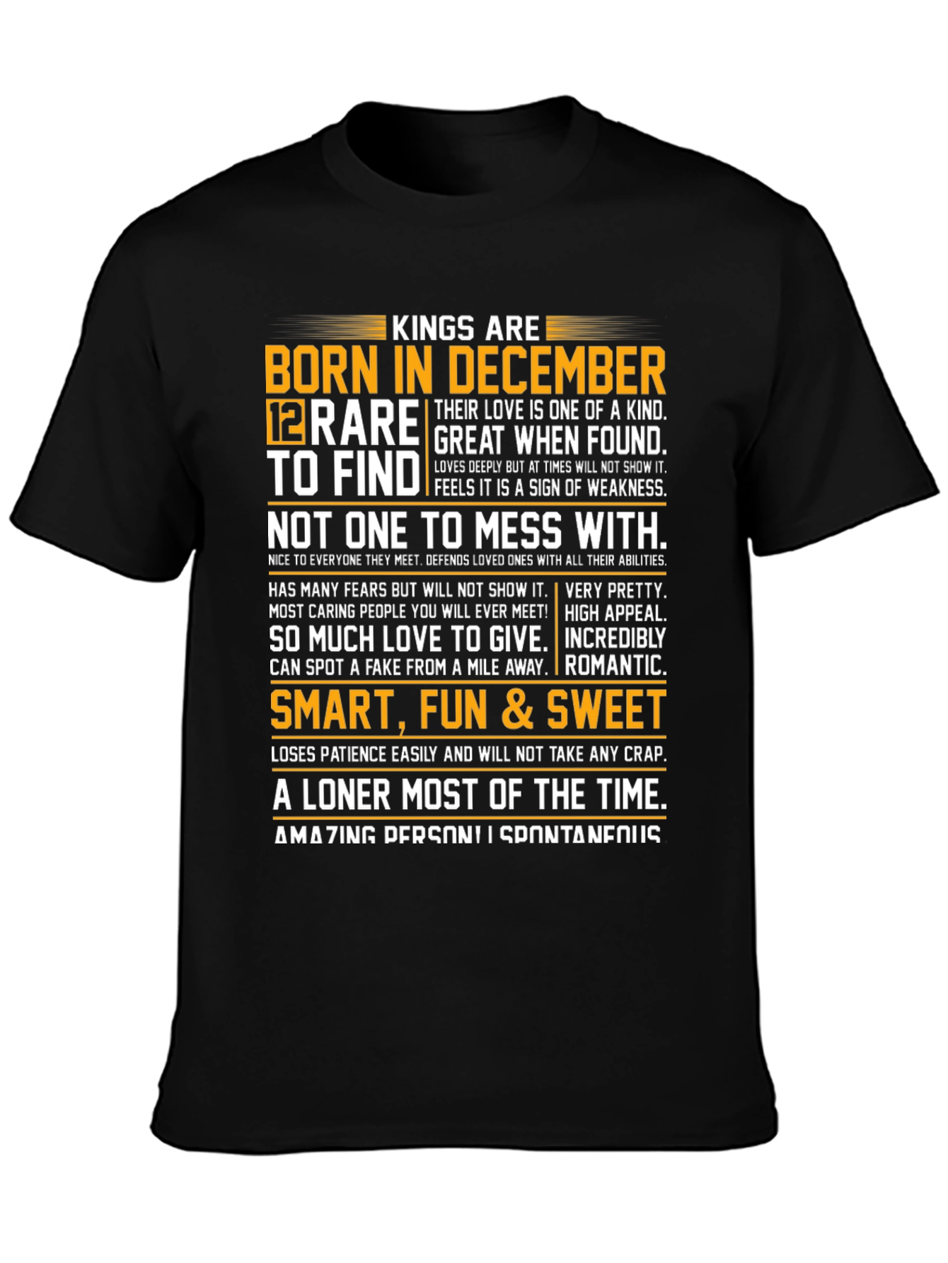 December Born Kings Graphic Tee