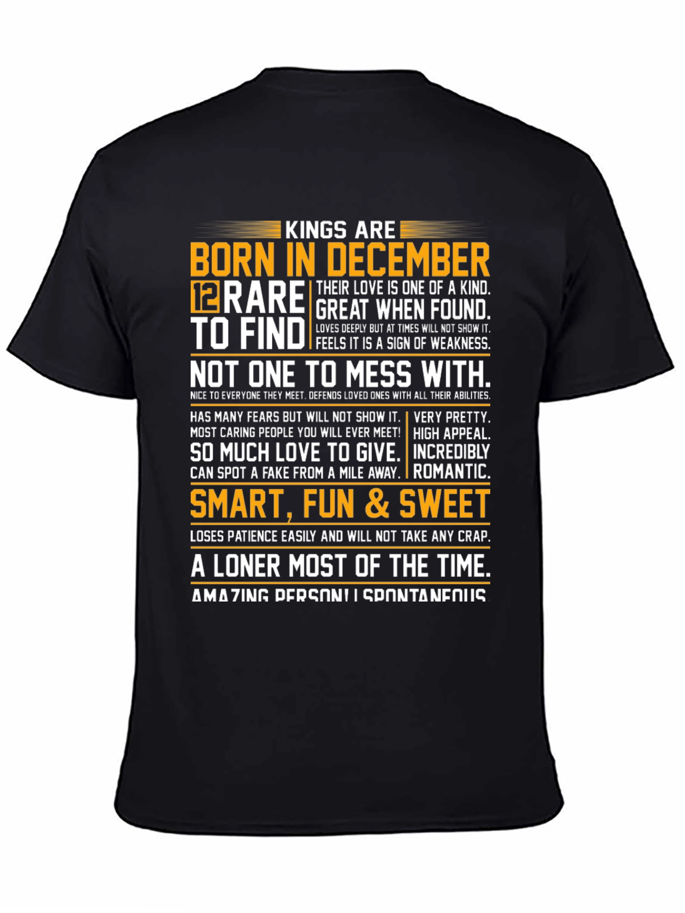 December Born Kings Graphic Tee