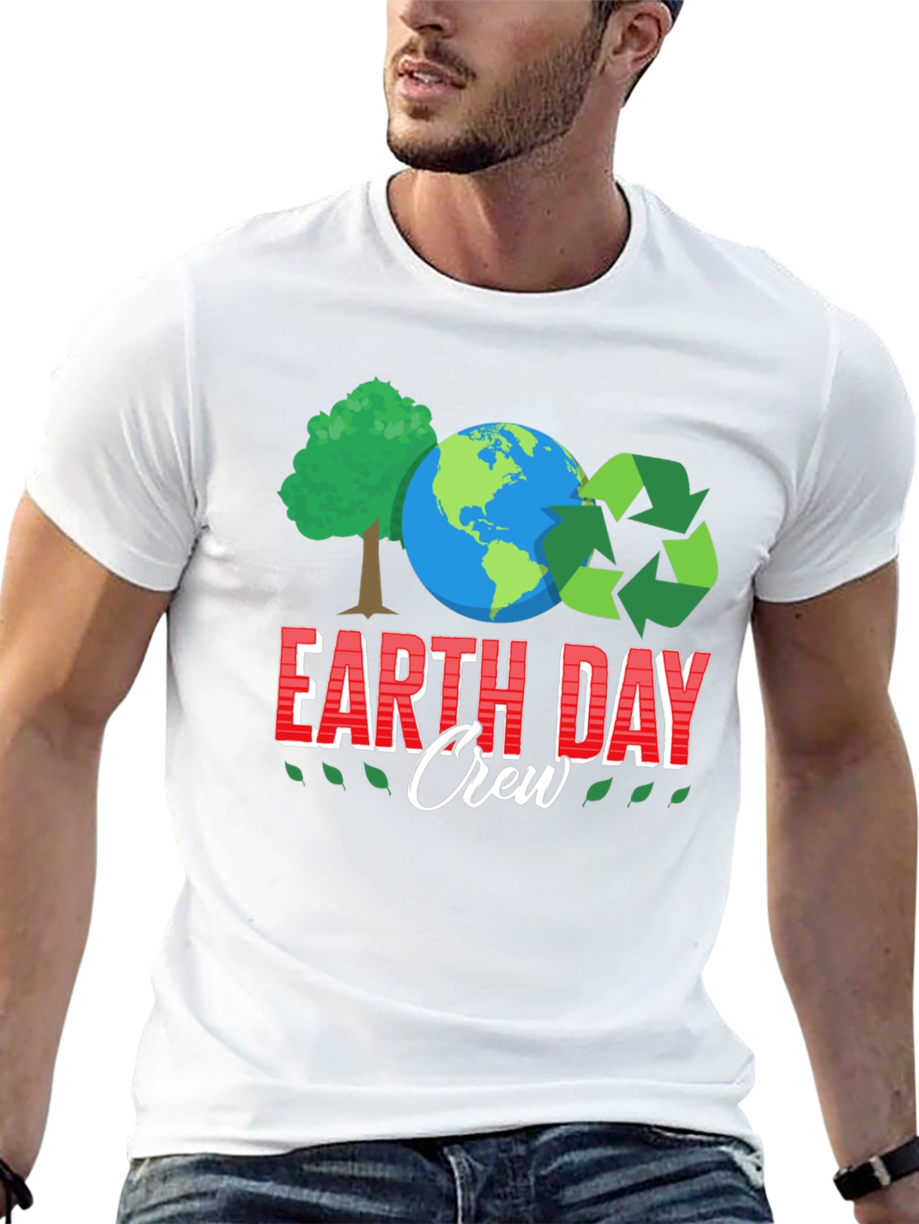 Earth Day Crew Graphic T-Shirt