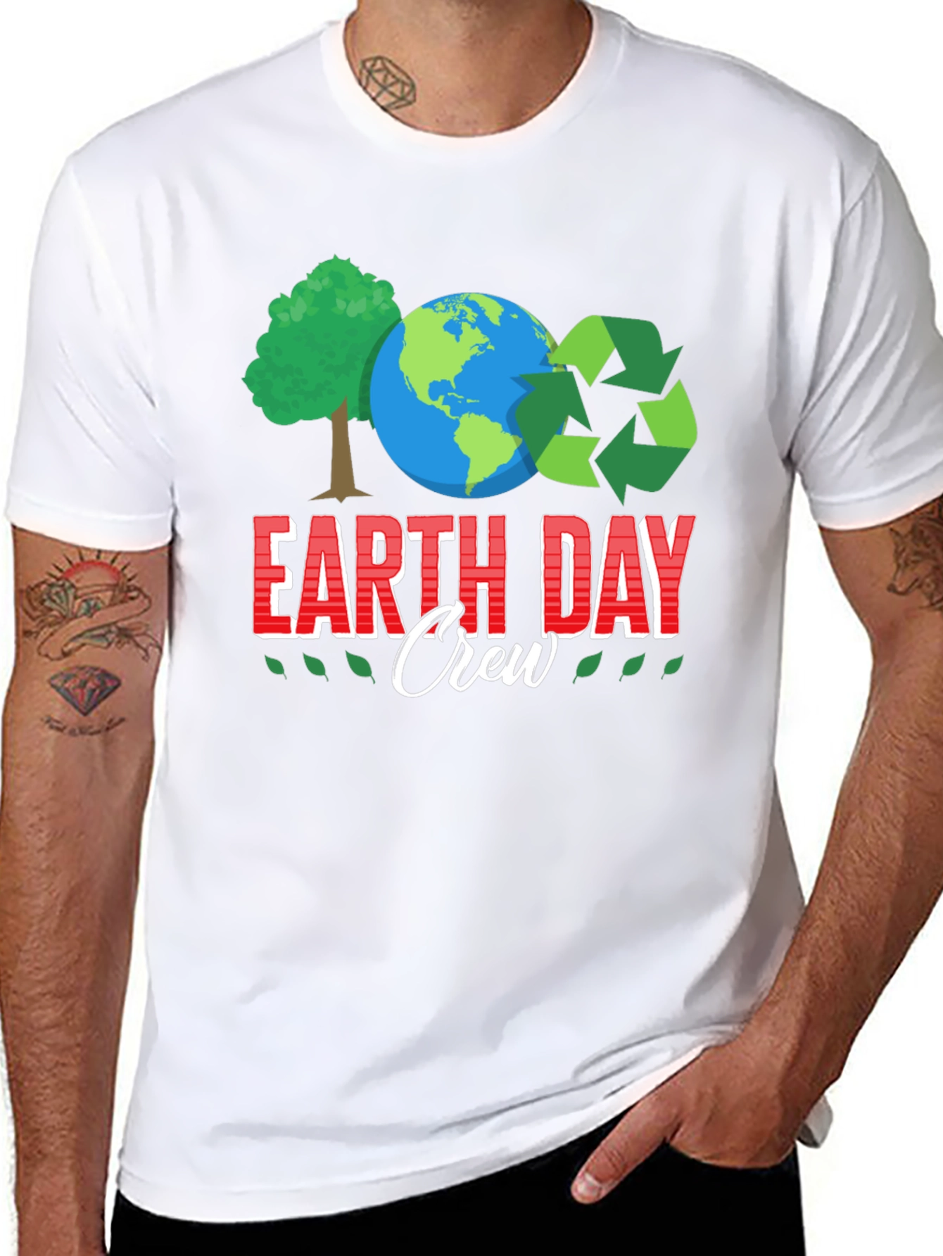 Earth Day Crew Graphic T-Shirt