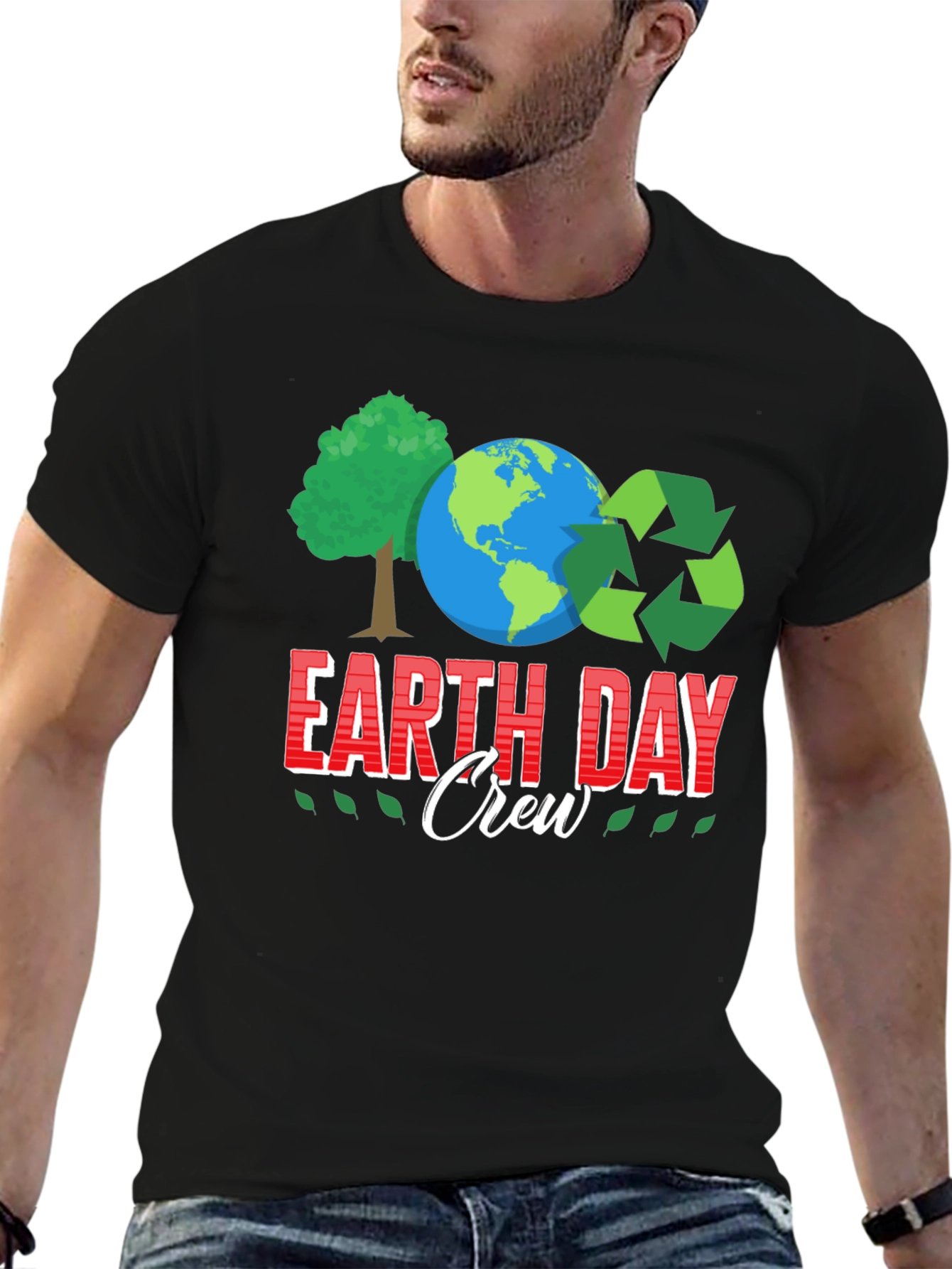 Earth Day Crew Graphic T-Shirt