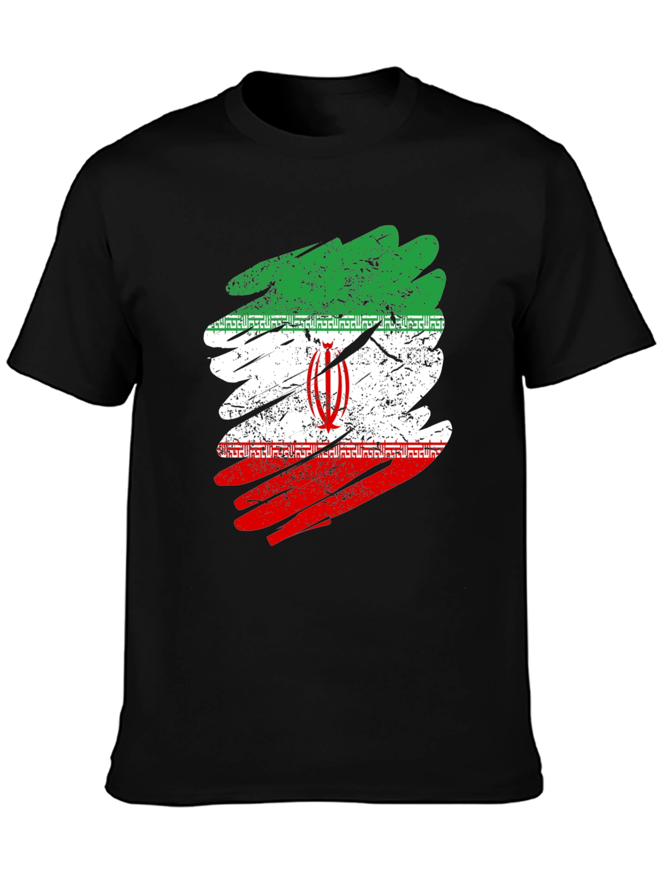 Iran Flag Distressed T-Shirt - Graphic Tee