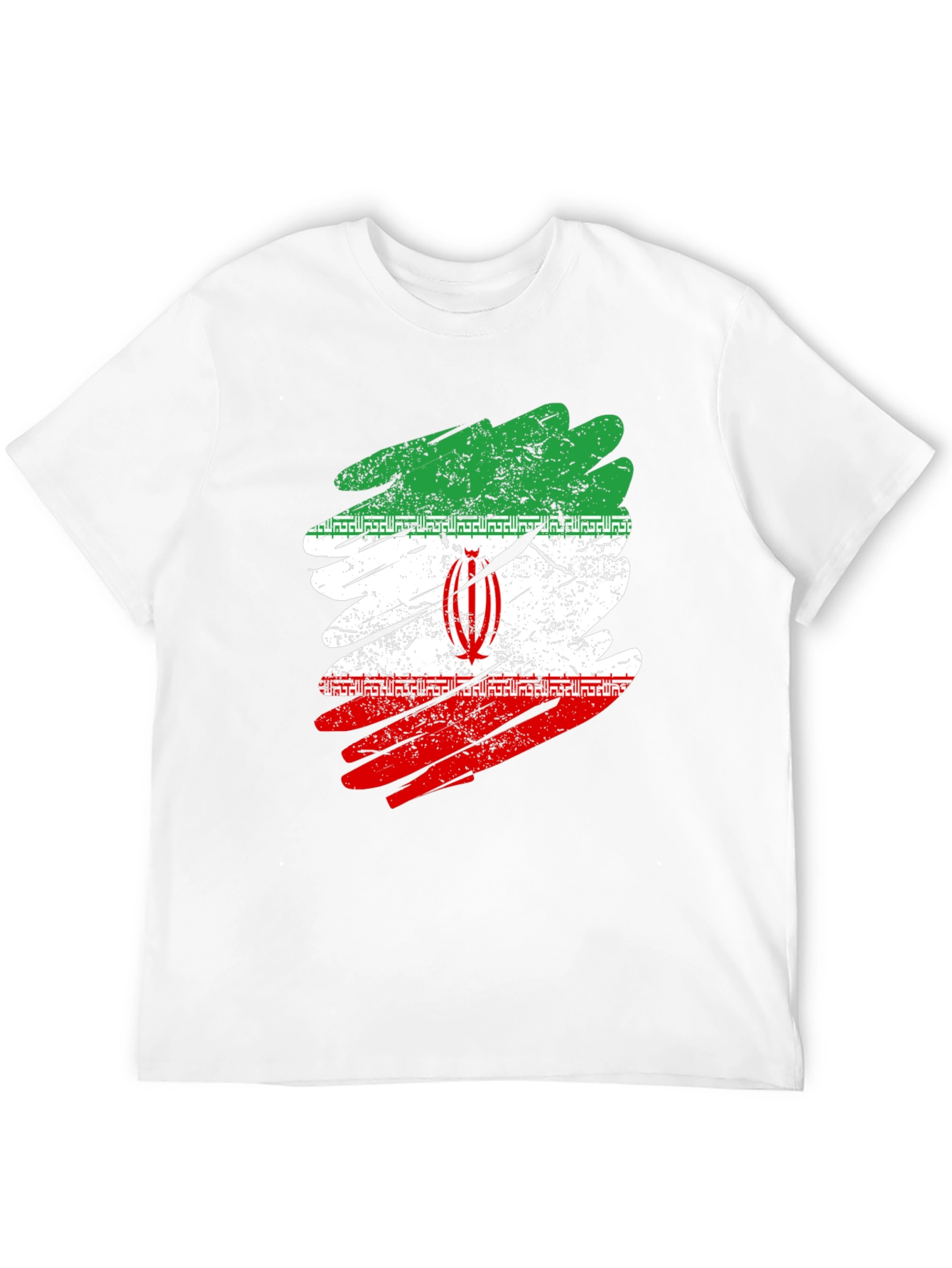 Iran Flag Distressed T-Shirt - Graphic Tee