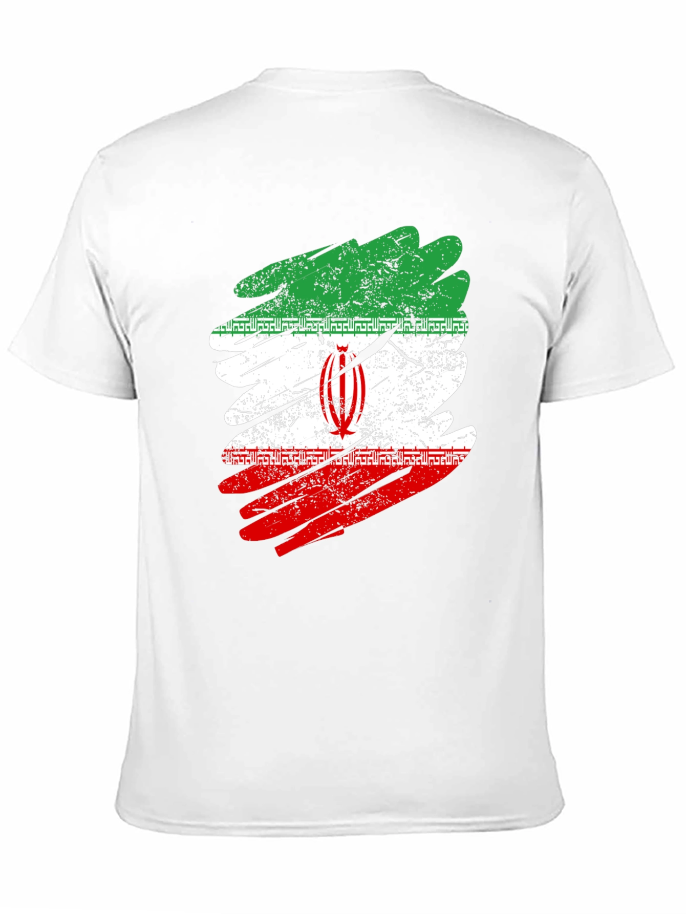 Iran Flag Distressed T-Shirt - Graphic Tee