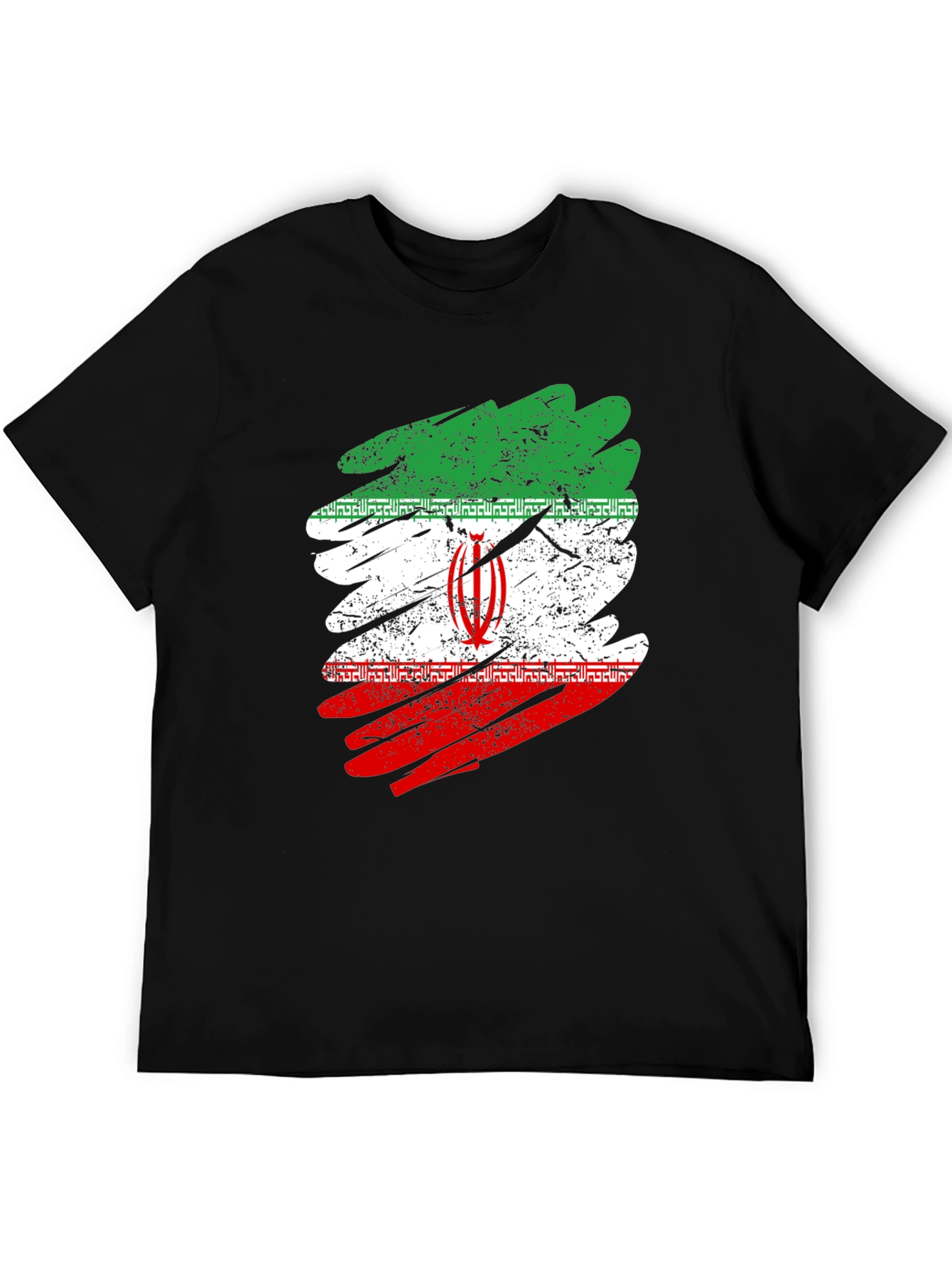 Iran Flag Distressed T-Shirt - Graphic Tee