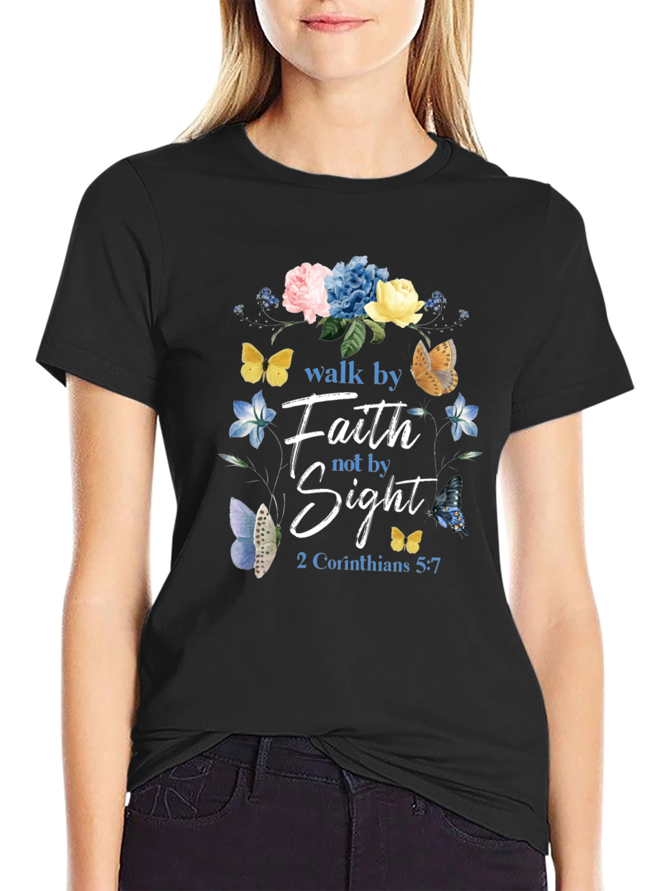 Faith Over Sight T-Shirt - Christian Inspired Design