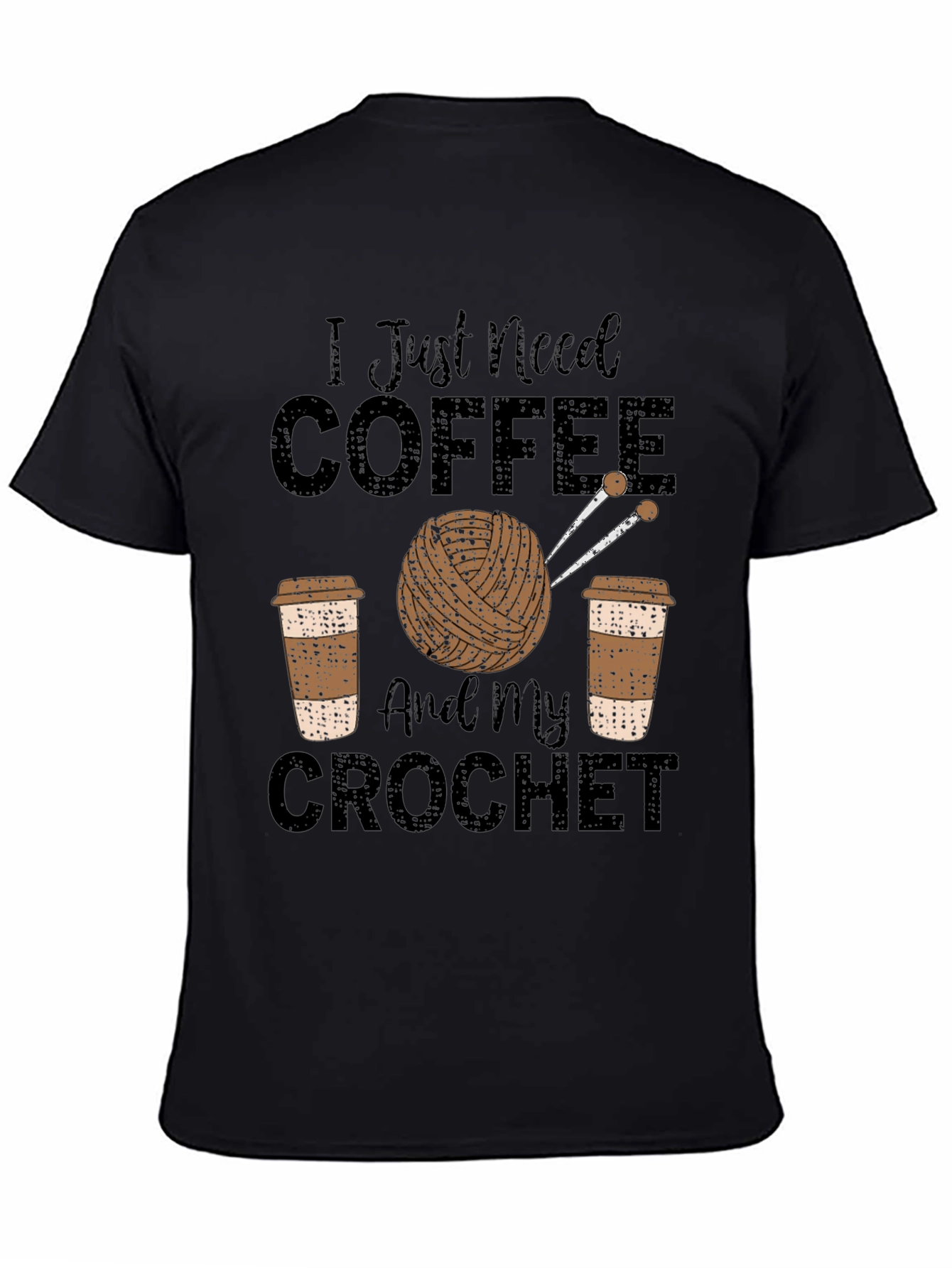 Coffee & Crochet T-Shirt - Hobby Tee