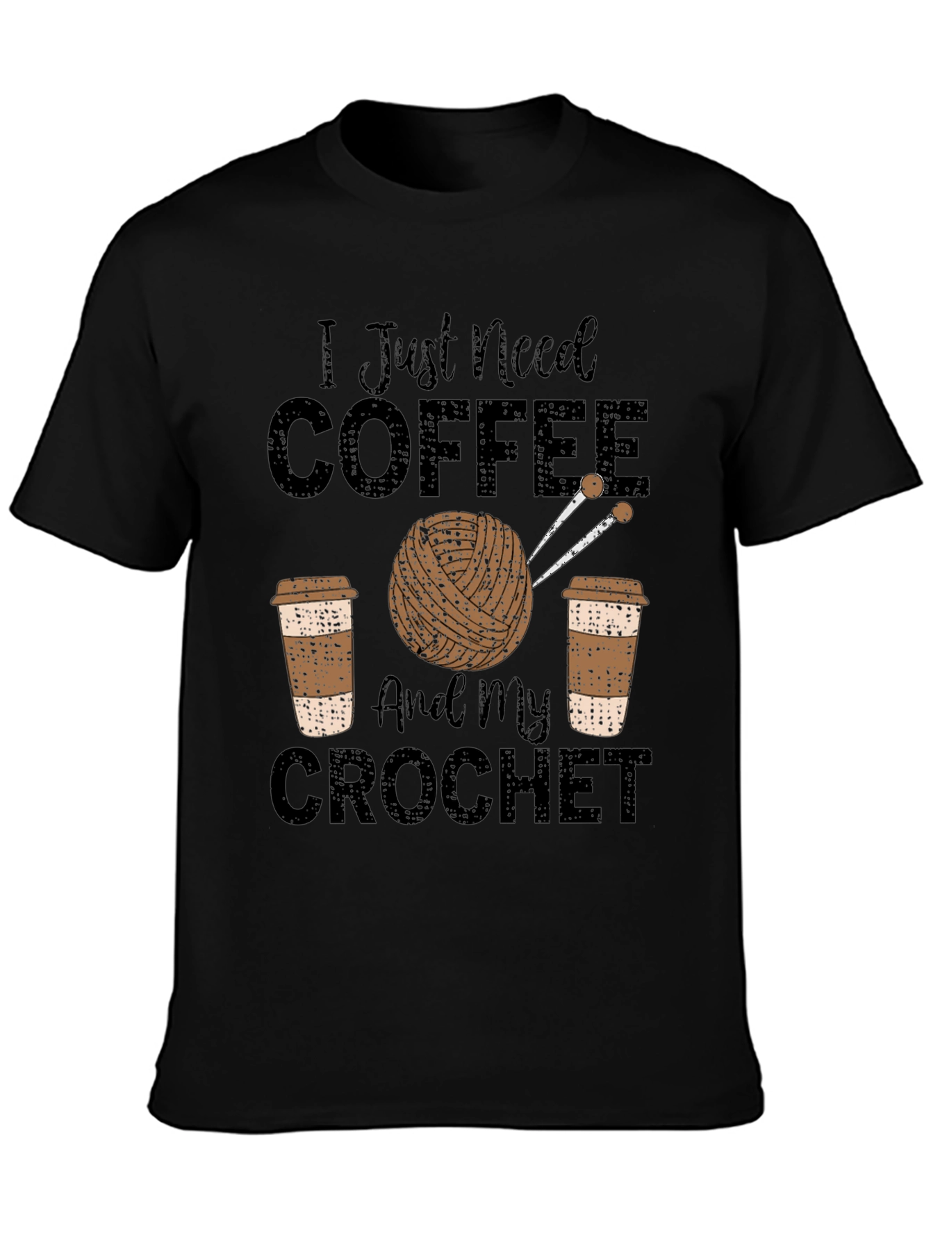 Coffee & Crochet T-Shirt - Hobby Tee