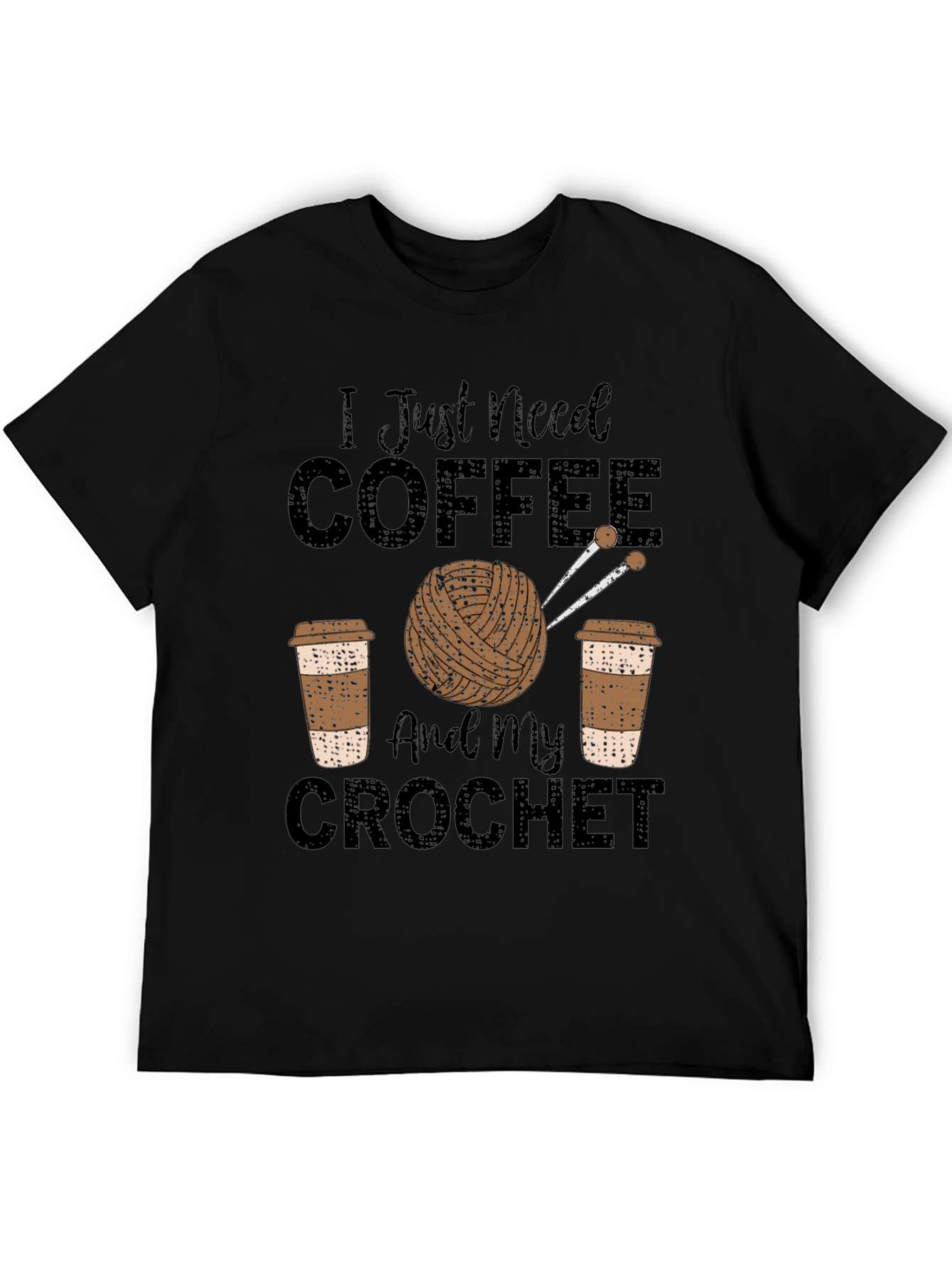 Coffee & Crochet T-Shirt - Hobby Tee