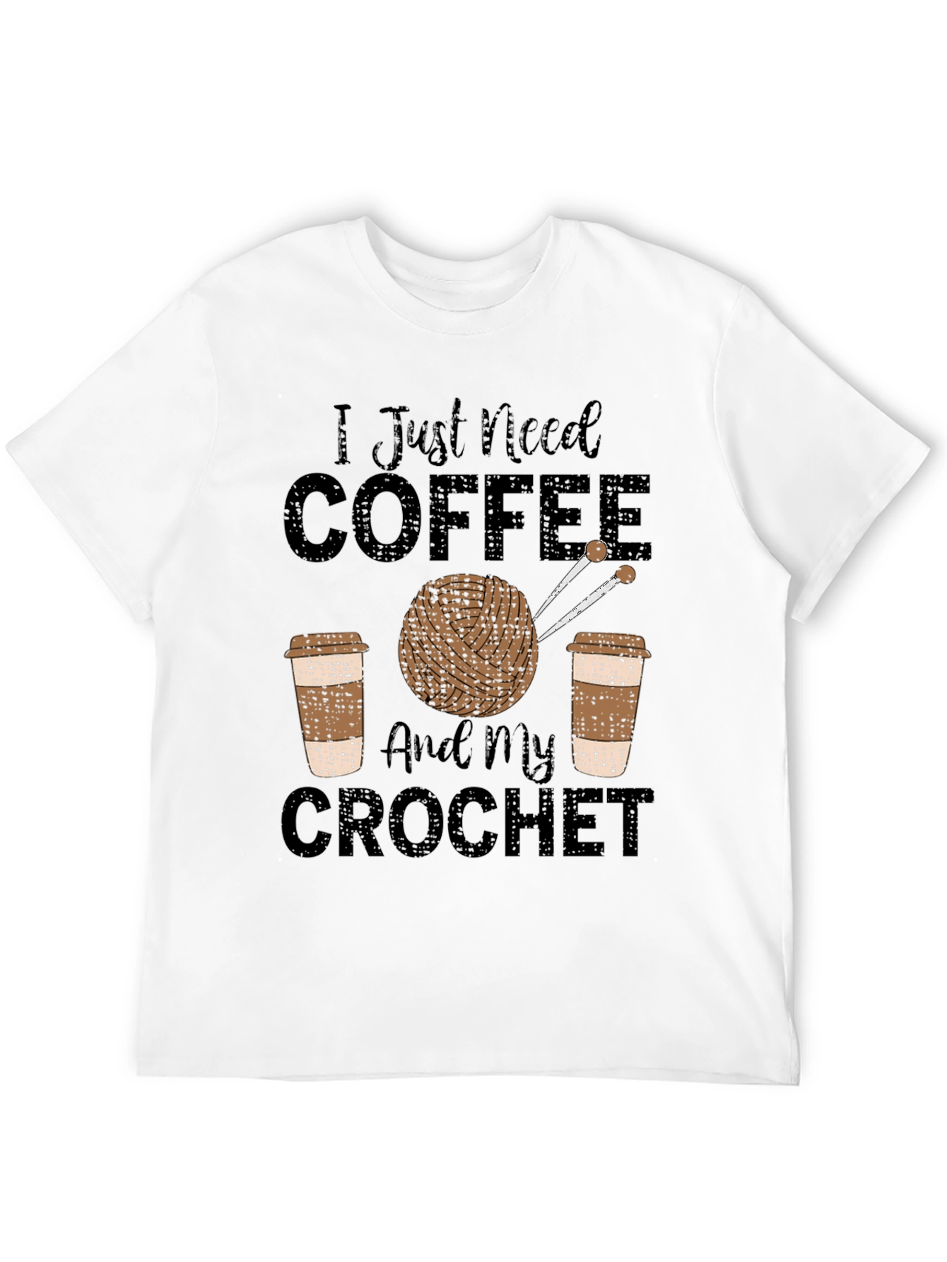 Coffee & Crochet T-Shirt - Hobby Tee